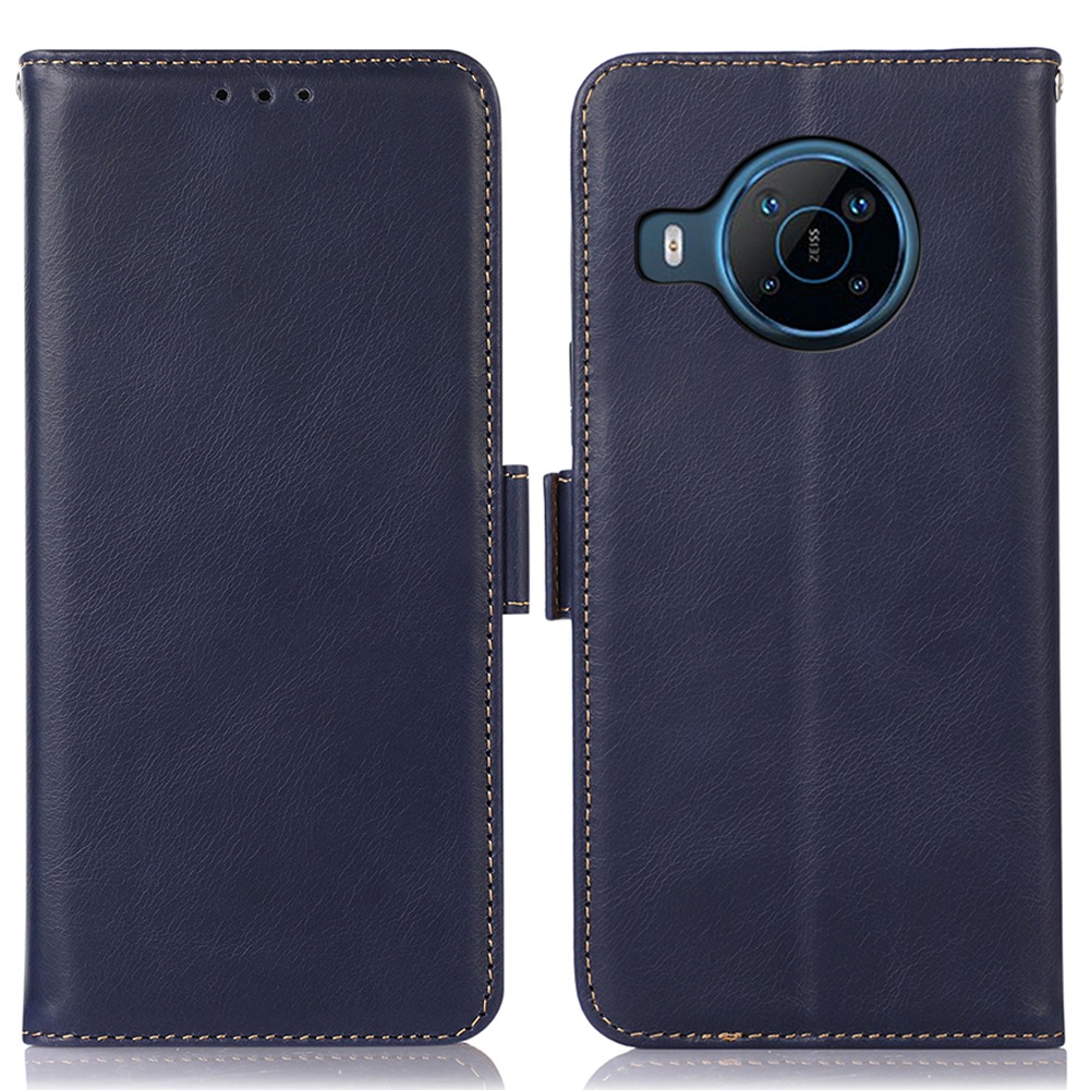 Für Nokia X100 Echtes Kuhlädender Leder Voller Schutz Verrückter Pferdestruktur Gehäuse RFID Blocking Wallet Stand Telefonschale - Blau, Nokia X100 5G
Für Nokia X100 Echtes Kuhlädender Leder Voller Schutz Verrückter Pferdestruktur Gehäuse RFID Blocking Wallet Stand Telefonschale - Blau, Nokia X100 5G