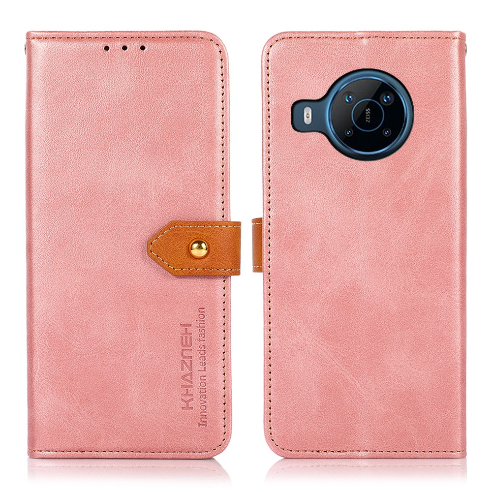 Khazneh Für Nokia X100 PU Leder Goldener Magnetschnallen Brieftasche Telefonabdeckung Ständer Anti-Drop Vollschutz Telefonabdeckung - Roségold, Nokia X100 5G
Khazneh Für Nokia X100 PU Leder Goldener Magnetschnallen Brieftasche Telefonabdeckung Ständer Anti-Drop Vollschutz Telefonabdeckung - Roségold, Nokia X100 5G