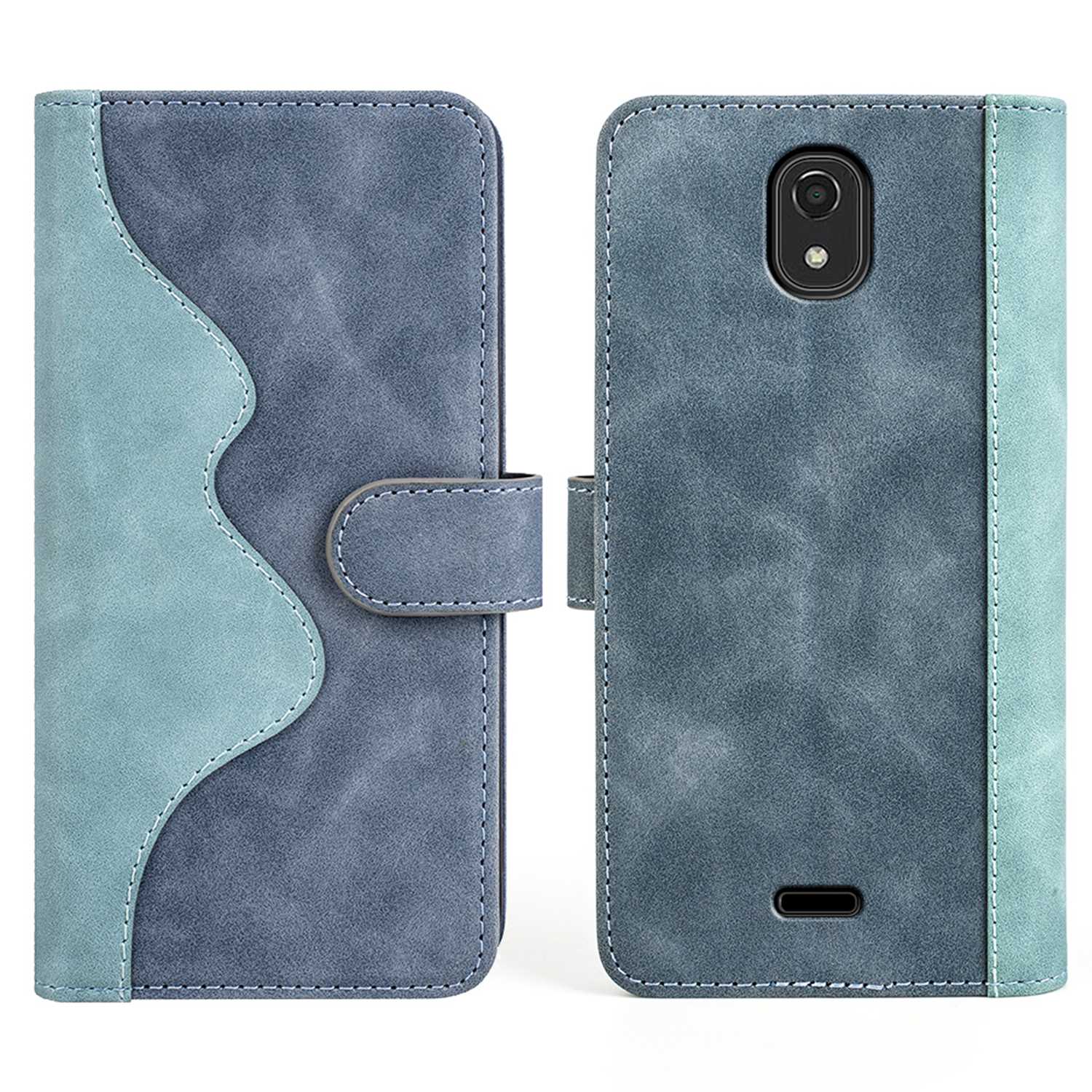 Farbspleiß Telefon Ledertasche Für Nokia C100, Stand Wallet Flip Folio Telefonabdeckung Shell - Blau, Nokia C100 4G
Farbspleiß Telefon Ledertasche Für Nokia C100, Stand Wallet Flip Folio Telefonabdeckung Shell - Blau, Nokia C100 4G