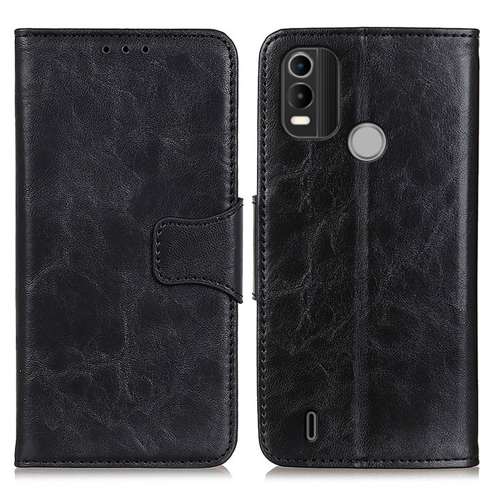 Für Nokia C21 Plus Geteiltes Leder -magnetverschlussständer Foliebildhülle Crazy Horse Textur Wallet Flip Cover - Schwarz, Nokia C21 Plus 4G
Für Nokia C21 Plus Geteiltes Leder -magnetverschlussständer Foliebildhülle Crazy Horse Textur Wallet Flip Cover - Schwarz, Nokia C21 Plus 4G