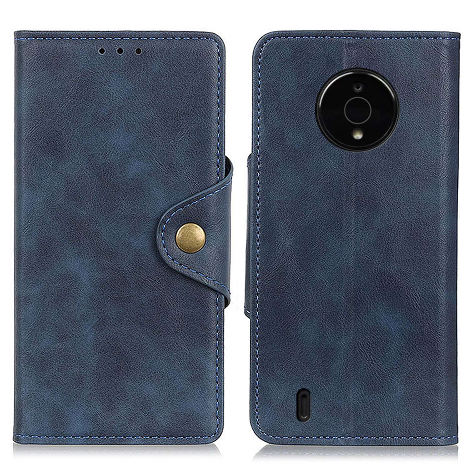 Stand Wallet PU Ledertasche Für Nokia C200, Magnetmessing Schnalle Folio Flip Phone Schutzschutz - Blau, Nokia C200 4G
Stand Wallet PU Ledertasche Für Nokia C200, Magnetmessing Schnalle Folio Flip Phone Schutzschutz - Blau, Nokia C200 4G