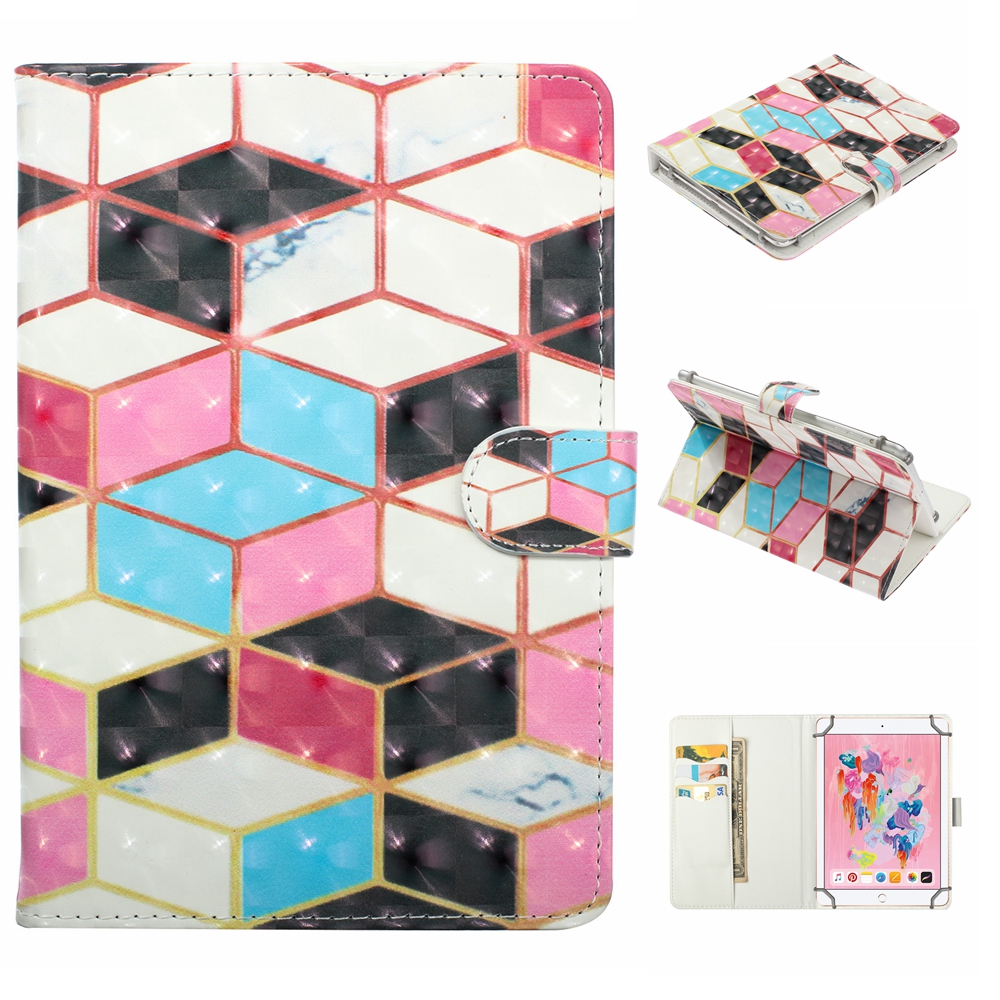 Embossed Cartoon Pattern Leather Wallet Smart Case for 10-inch Tablet PC - Three-dimensional Grid, iPad 9.7-inch (2018)
Embossed Cartoon Pattern Leather Wallet Smart Case for 10-inch Tablet PC - Three-dimensional Grid, iPad 9.7-inch (2018)