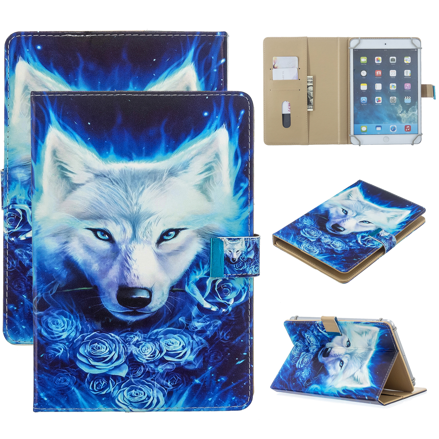 Pattern Printing Universal Wallet Leather Tablet Cover for 8-inch Tablet PC - Wolf, Galaxy Tab A 8.0 Wi-Fi (2019) T290
Pattern Printing Universal Wallet Leather Tablet Cover for 8-inch Tablet PC - Wolf, Galaxy Tab A 8.0 Wi-Fi (2019) T290