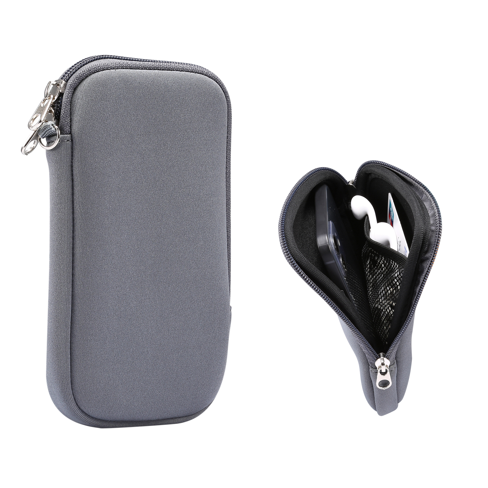 Elastischer Hängender Tasche Telefonbeutel Reißverschlussdeckel Für IPhone 12/12 Pro Usw. 6,1 Zoll-Handy - Grau, Universal
Elastischer Hängender Tasche Telefonbeutel Reißverschlussdeckel Für IPhone 12/12 Pro Usw. 6,1 Zoll-Handy - Grau, Universal
