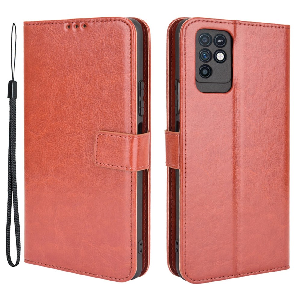 Protection Tout Ronde Crazy Horse Texture Cuir Portefeuille Stand Shell Avec Sangle Pour Infinix Note 10 - Brun
Protection Tout Ronde Crazy Horse Texture Cuir Portefeuille Stand Shell Avec Sangle Pour Infinix Note 10 - Brun