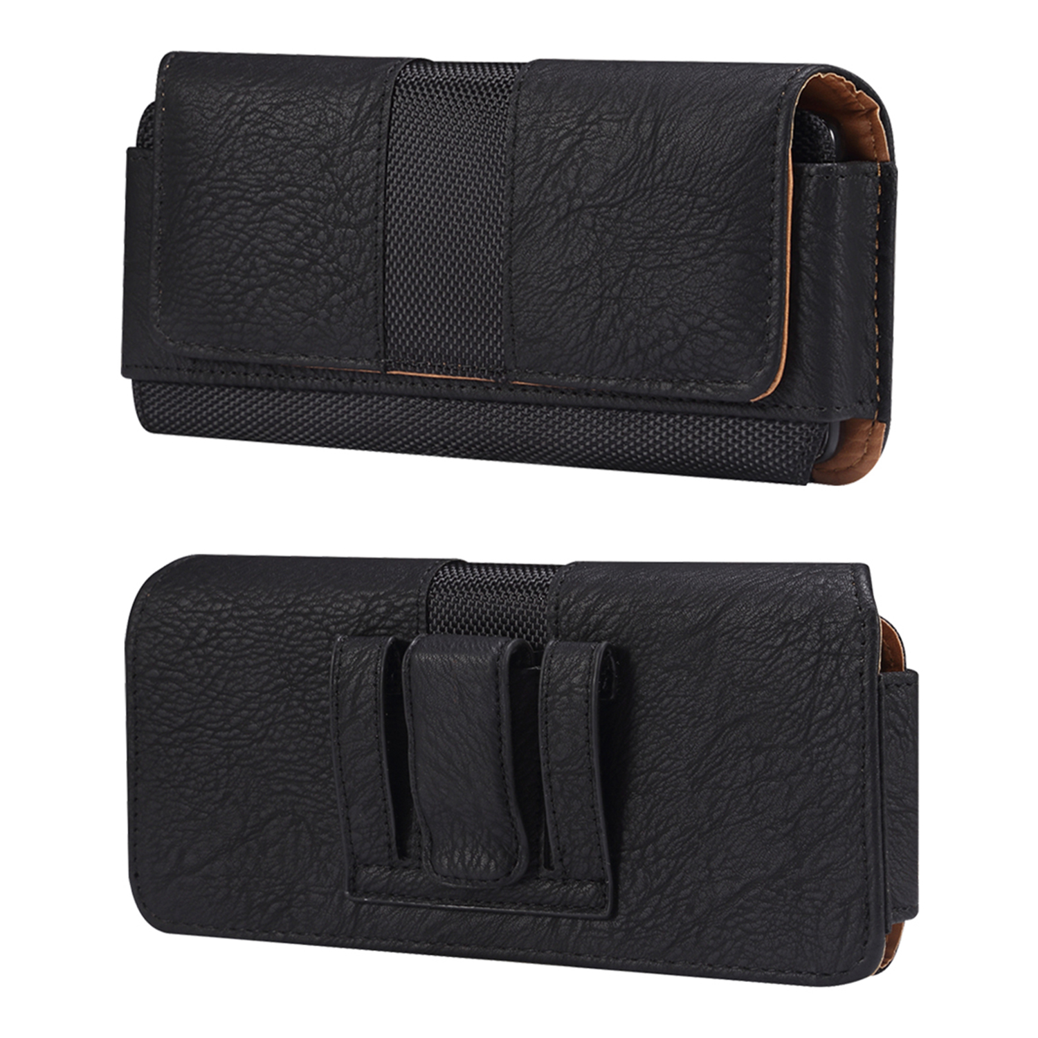 Horizontales Spleißen-telefongürtelbeutel Kuhleder-textur PU Leder+nylon Taillenbeutel Für 6,2-6,5 "handys - Schwarz, Universal
Horizontales Spleißen-telefongürtelbeutel Kuhleder-textur PU Leder+nylon Taillenbeutel Für 6,2-6,5 "handys - Schwarz, Universal