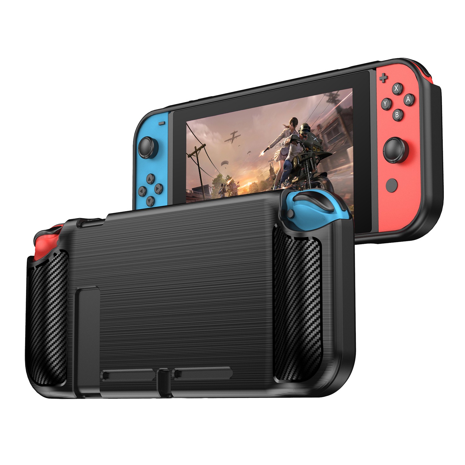 Conception Sans Désassemblage de Couverture de Protection Contre le Protecteur Souple TPU en Fibre de Carbone Pour L'interrupteur Nintendo - le Noir
Conception Sans Désassemblage de Couverture de Protection Contre le Protecteur Souple TPU en Fibre de Carbone Pour L'interrupteur Nintendo - le Noir