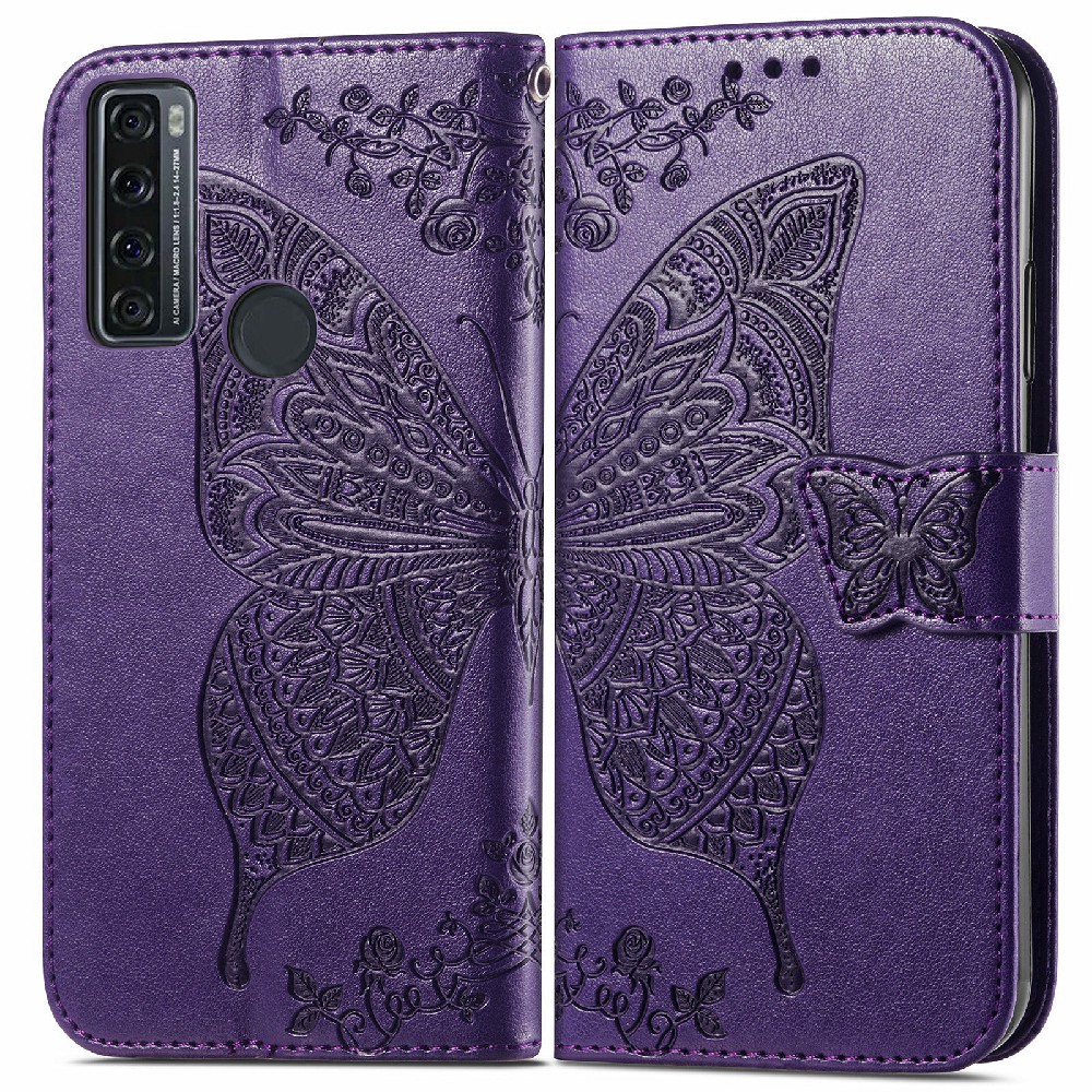 Schmetterlingsblumen -sprudelmuster Leder Brieftasche Mobiltelefon Hülle Für TCL 20 SE - Dunkelviolett, TCL 20 SE
Schmetterlingsblumen -sprudelmuster Leder Brieftasche Mobiltelefon Hülle Für TCL 20 SE - Dunkelviolett, TCL 20 SE