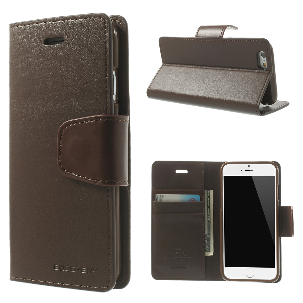 Mercury GOOSPERY for iPhone 6 Plus / 6s Plus Goospery Sonata Diary Stand Leather Magnetic Case - Coffee, iPhone 6 Plus 5.5 inch
Mercury GOOSPERY for iPhone 6 Plus / 6s Plus Goospery Sonata Diary Stand Leather Magnetic Case - Coffee, iPhone 6 Plus 5.5 inch