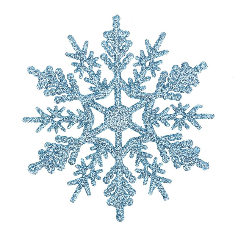 12PCS/Pack Christmas Glitter Snowflake Hanger Plastic Snowflake Ornaments - Baby Blue
12PCS/Pack Christmas Glitter Snowflake Hanger Plastic Snowflake Ornaments - Baby Blue