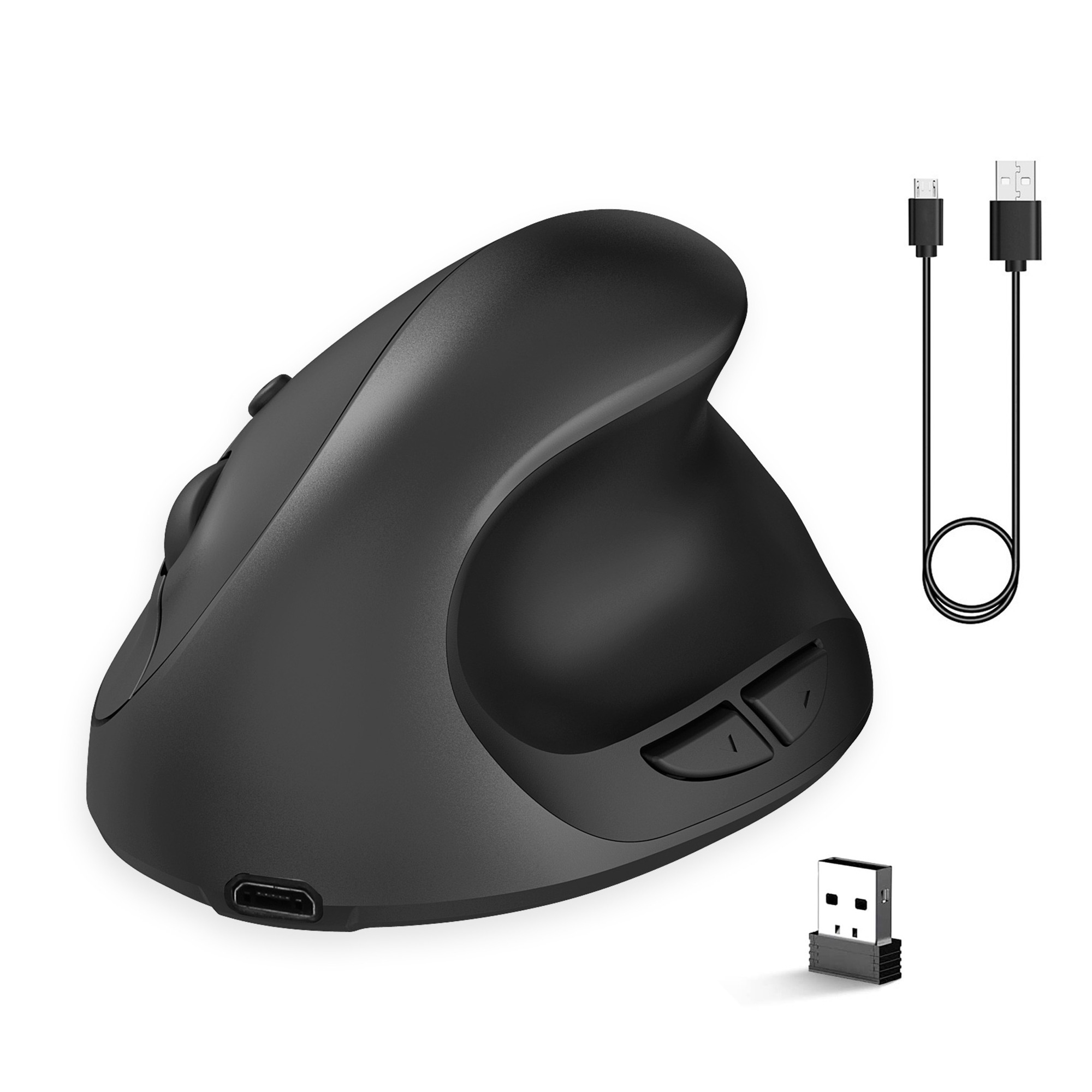 X10 Ergonomische Vertikale Maus 2,4 g Drahtlos Rechts / Linke Computermäuse USB -lade 6d Optical Gaming Maus - Schwarz
X10 Ergonomische Vertikale Maus 2,4 g Drahtlos Rechts / Linke Computermäuse USB -lade 6d Optical Gaming Maus - Schwarz
