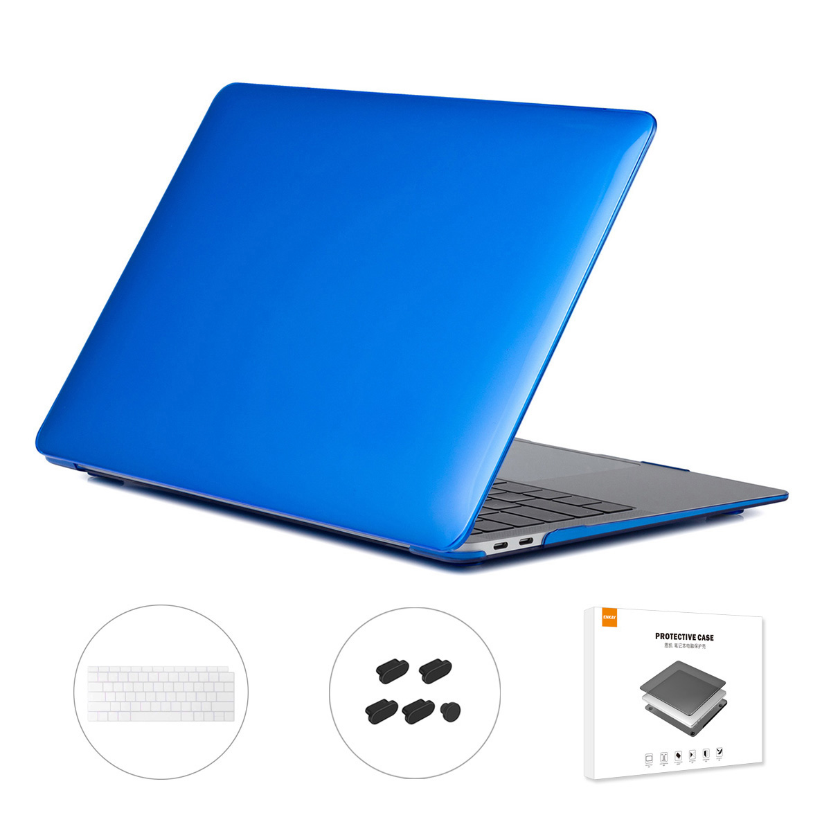 Enkay Für MacBook Air 13 Zoll (2018-2019) A1932 (US-Version) Hat-Prince 3-in-1-Laptop-Kristallgehäuse + Super Slim-Tastatur-Folie + Staubdichter Stecker - Dunkelblau, MacBook Air 13 inch (2018)
Enkay Für MacBook Air 13 Zoll (2018-2019) A1932 (US-Version) Hat-Prince 3-in-1-Laptop-Kristallgehäuse + Super Slim-Tastatur-Folie + Staubdichter Stecker - Dunkelblau, MacBook Air 13 inch (2018)