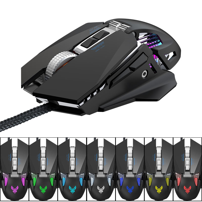 GM98 Mechanische Usb-gaming-maus 7-tey-programmierbare Optische Kabelmaus Für Notebook-desktop-computer - Schwarz
GM98 Mechanische Usb-gaming-maus 7-tey-programmierbare Optische Kabelmaus Für Notebook-desktop-computer - Schwarz