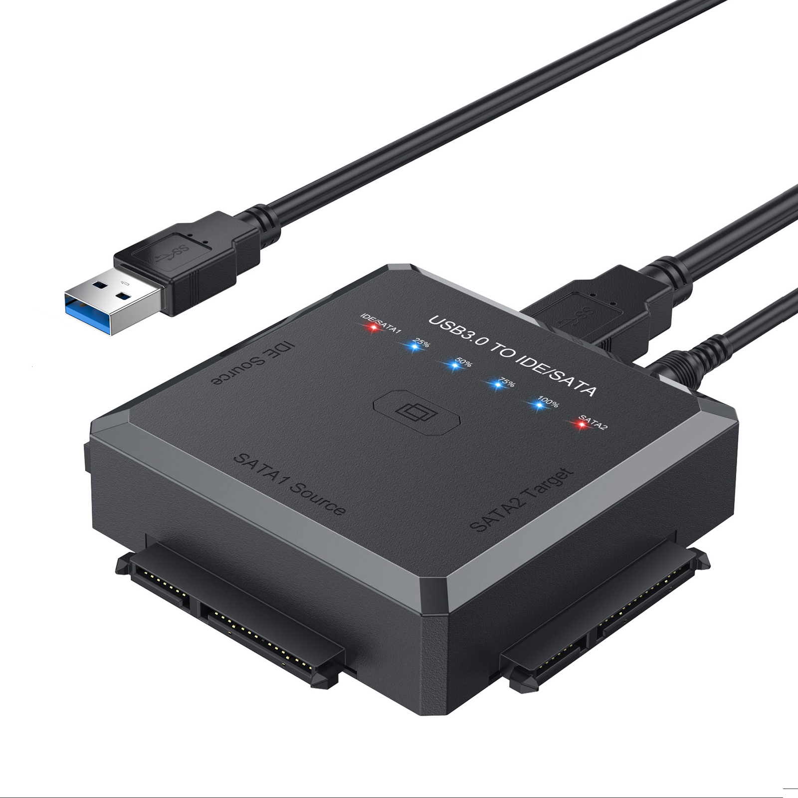 USB3.0 Bis Ide / Sata-konverteradapter Mit Einer Klick-sicherungsfunktion Für 2,5 " / 3.5 " / 5.25 "festplatte - UK -plug
USB3.0 Bis Ide / Sata-konverteradapter Mit Einer Klick-sicherungsfunktion Für 2,5 " / 3.5 " / 5.25 "festplatte - UK -plug