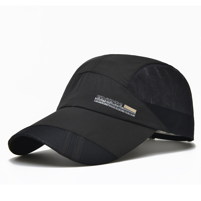 Sommer Outdoor Sport Sunproof Hat Mesh Design Schnell Trockener Baseballkappe - Schwarz
Sommer Outdoor Sport Sunproof Hat Mesh Design Schnell Trockener Baseballkappe - Schwarz