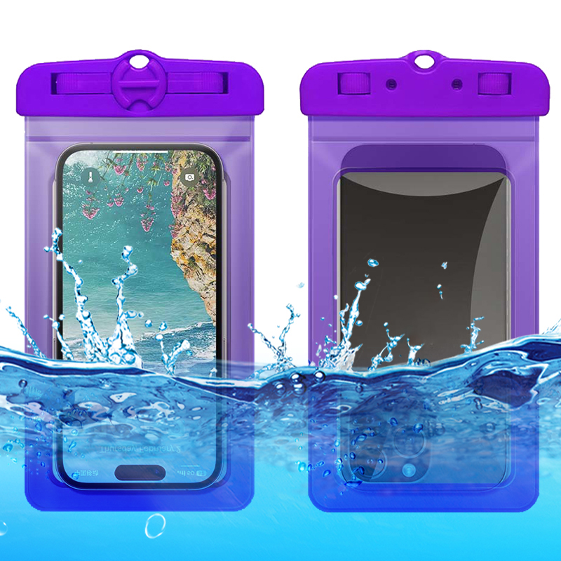 6.5 '' Universal Water of Phone Beutel Dual Locks IPX8 Wasserdichte Telefonhalter PVC Clear Handy Trockenbeutel - Lila, Universal
6.5 '' Universal Water of Phone Beutel Dual Locks IPX8 Wasserdichte Telefonhalter PVC Clear Handy Trockenbeutel - Lila, Universal