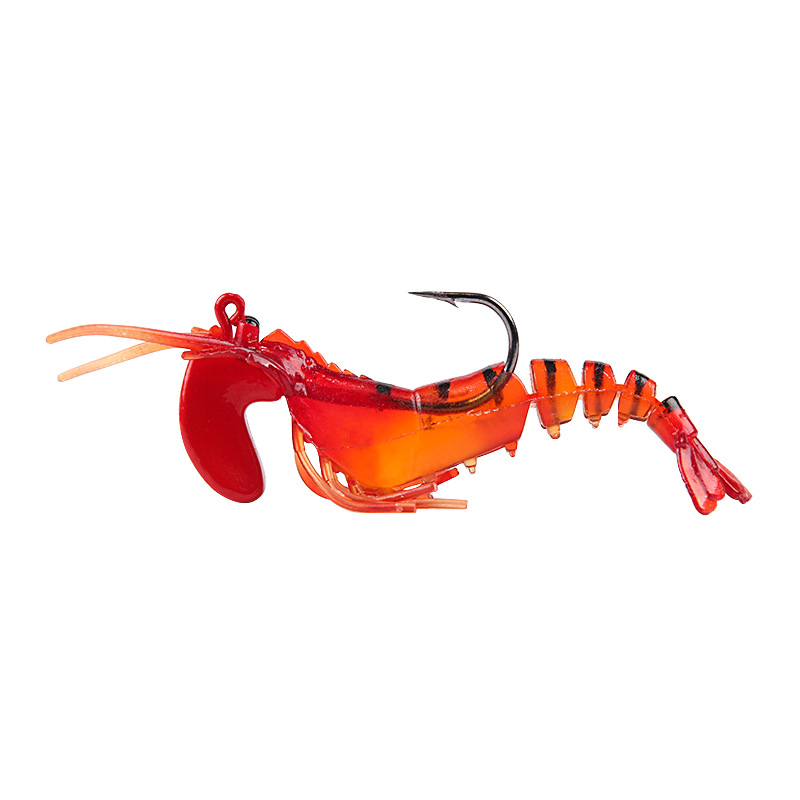 XY-618 Simulation Garnelen Bionic Fish Bait Lifelike Silicon Weichfischereiköder Mit Haken - Orange Rot
XY-618 Simulation Garnelen Bionic Fish Bait Lifelike Silicon Weichfischereiköder Mit Haken - Orange Rot