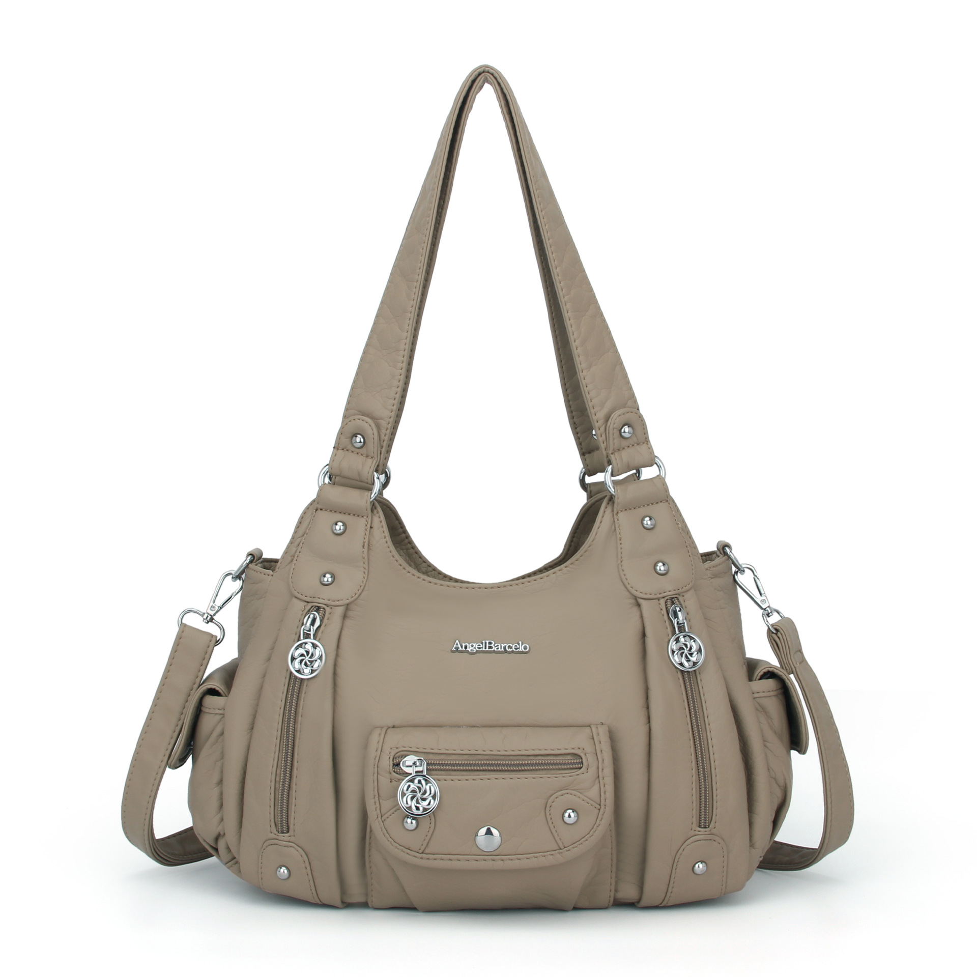 Angel Barcelo Women Retro PU Leder Hobo -tasche Mit Schultergurt Große Kapazität Tasche Handtasche - 7202 Aprikose
Angel Barcelo Women Retro PU Leder Hobo -tasche Mit Schultergurt Große Kapazität Tasche Handtasche - 7202 Aprikose