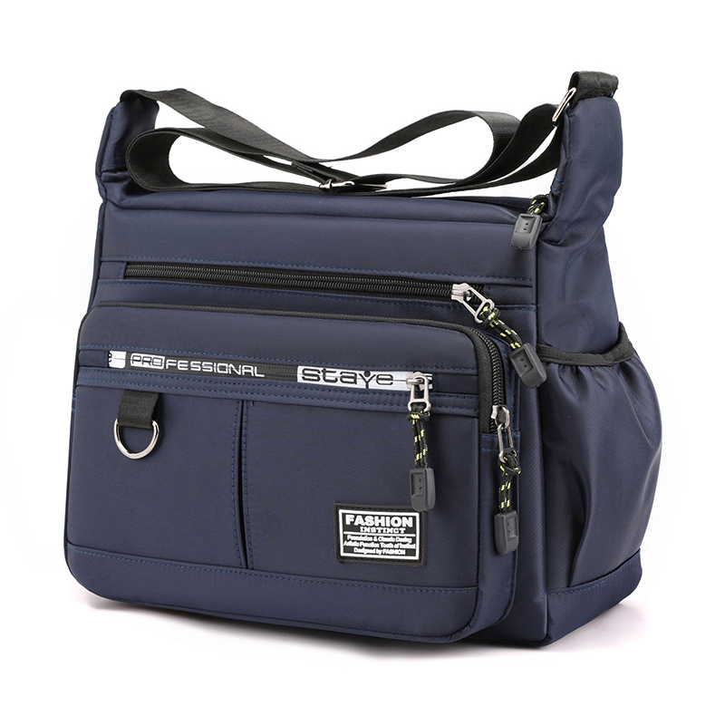 Herren Messenger Bag Fünf-schicht Wasserfeste Nylon Crossbody Sling Business Computer Laptop Umhängetasche - Blau
Herren Messenger Bag Fünf-schicht Wasserfeste Nylon Crossbody Sling Business Computer Laptop Umhängetasche - Blau
