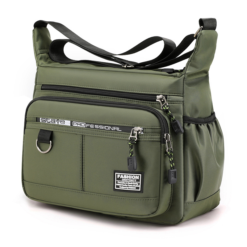 Herren Messenger Bag Fünf-schicht Wasserfeste Nylon Crossbody Sling Business Computer Laptop Umhängetasche - Grün
Herren Messenger Bag Fünf-schicht Wasserfeste Nylon Crossbody Sling Business Computer Laptop Umhängetasche - Grün