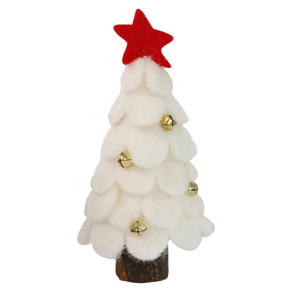 Filz Weihnachtsbaumstern Bells Miniatur Weihnachtsbaummodell Für Home Party Show Fensterdekor, Größe S - Weiß
Filz Weihnachtsbaumstern Bells Miniatur Weihnachtsbaummodell Für Home Party Show Fensterdekor, Größe S - Weiß