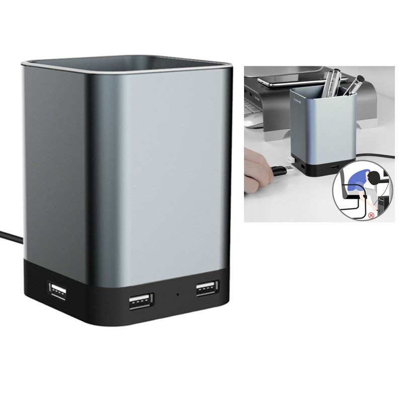 Vaydeer USB Hub Aluminium Stiftstifthalter Desktop USB Stiftspeicher Organizer Für Schreibtisch Büro Home
Vaydeer USB Hub Aluminium Stiftstifthalter Desktop USB Stiftspeicher Organizer Für Schreibtisch Büro Home