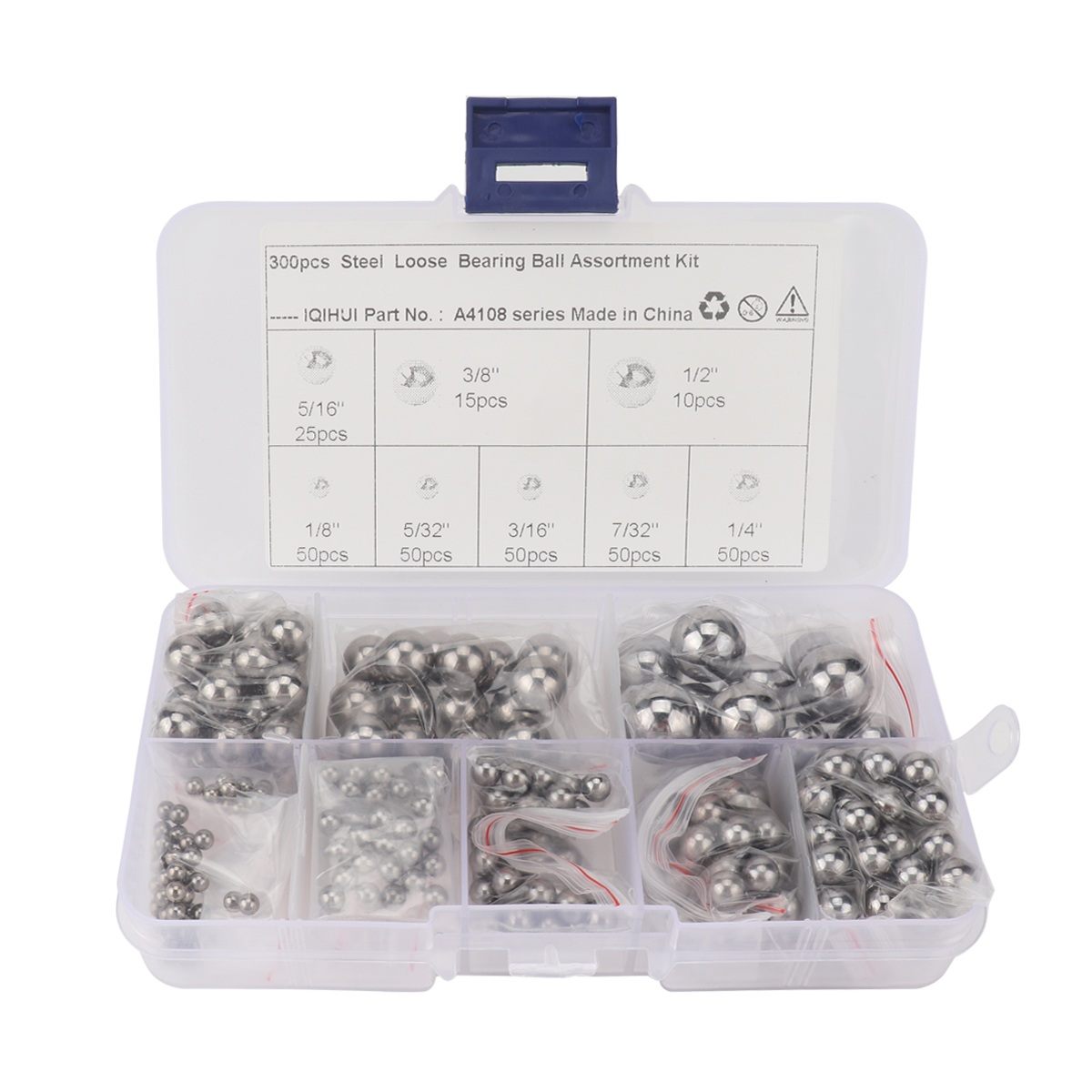 A4108 300pcs 8 Größe Präzision G25 Lagerbällchen Sortiment Kit Polished Solid Traging Kugeln
A4108 300pcs 8 Größe Präzision G25 Lagerbällchen Sortiment Kit Polished Solid Traging Kugeln