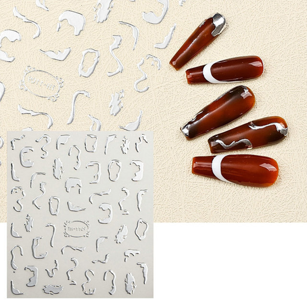 1 Blatt 3d Nail Art Stickers Streifenlinie Nagelabziehbilder Selbstklebende Abziehbilder Nagelkunstzubehör Für Nagel-diy-dekoration - TH-1109
1 Blatt 3d Nail Art Stickers Streifenlinie Nagelabziehbilder Selbstklebende Abziehbilder Nagelkunstzubehör Für Nagel-diy-dekoration - TH-1109