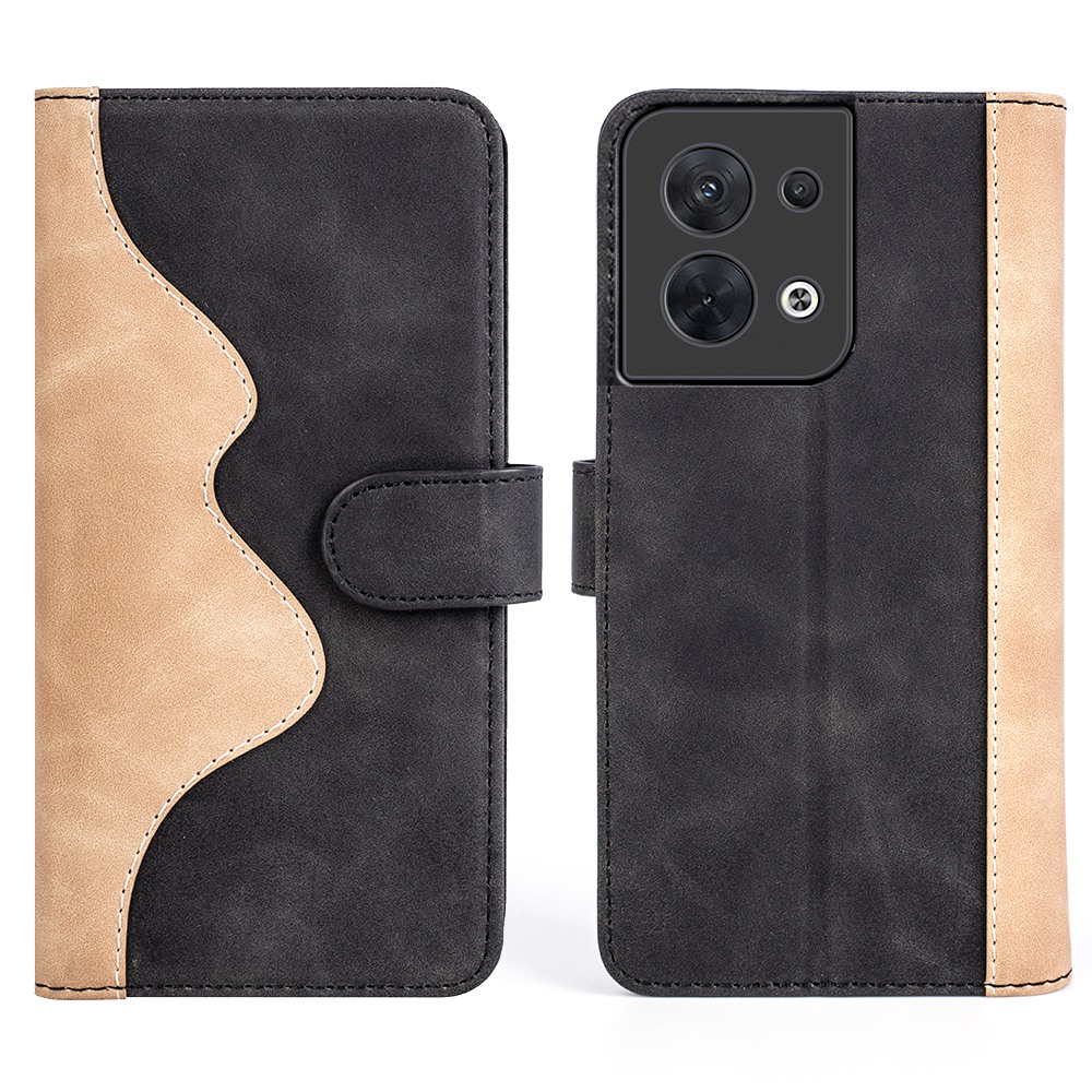 Für Oppo Reno8 5G (globale Version) / Reno8 5G Anti-scratch-farbspleißen Flip Wallet Phone Hülle PU Leder + TPU Drop-proof Magnetic Cover Mit Ständer - Schwarz, Oppo Reno8 5G (Global Version)
Für Oppo Reno8 5G (globale Version) / Reno8 5G Anti-scratch-farbspleißen Flip Wallet Phone Hülle PU Leder + TPU Drop-proof Magnetic Cover Mit Ständer - Schwarz, Oppo Reno8 5G (Global Version)