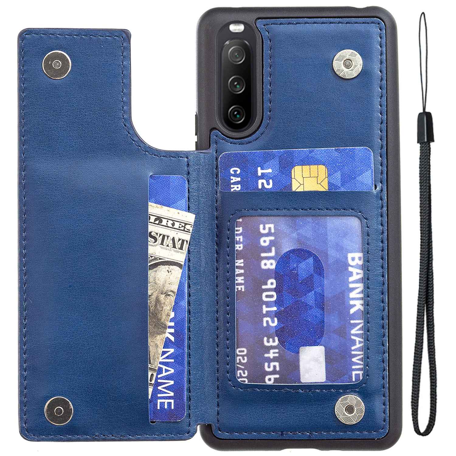 Für Sony Xperia 10 IV 5G V-förmige Telefonhülle Kickstand Multifunktional PU Lederbeschichtete Anti-fall-handy-deckungskartenhalter - Blau, Sony Xperia 10 IV 5G
Für Sony Xperia 10 IV 5G V-förmige Telefonhülle Kickstand Multifunktional PU Lederbeschichtete Anti-fall-handy-deckungskartenhalter - Blau, Sony Xperia 10 IV 5G