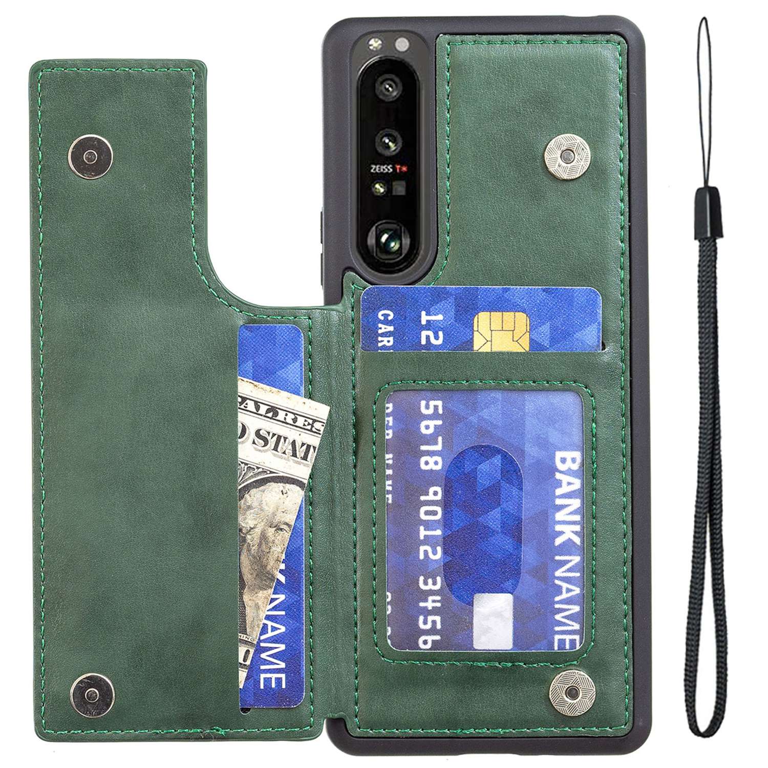 Für Sony Xperia 1 IV 5G Ultra-slim-v-förmige Telefonhülle Mit Kartenschlitzen Multifunktional Pu-leder-rückenabdeckung Mit Riemen - Grün, Sony Xperia 1 IV 5G
Für Sony Xperia 1 IV 5G Ultra-slim-v-förmige Telefonhülle Mit Kartenschlitzen Multifunktional Pu-leder-rückenabdeckung Mit Riemen - Grün, Sony Xperia 1 IV 5G