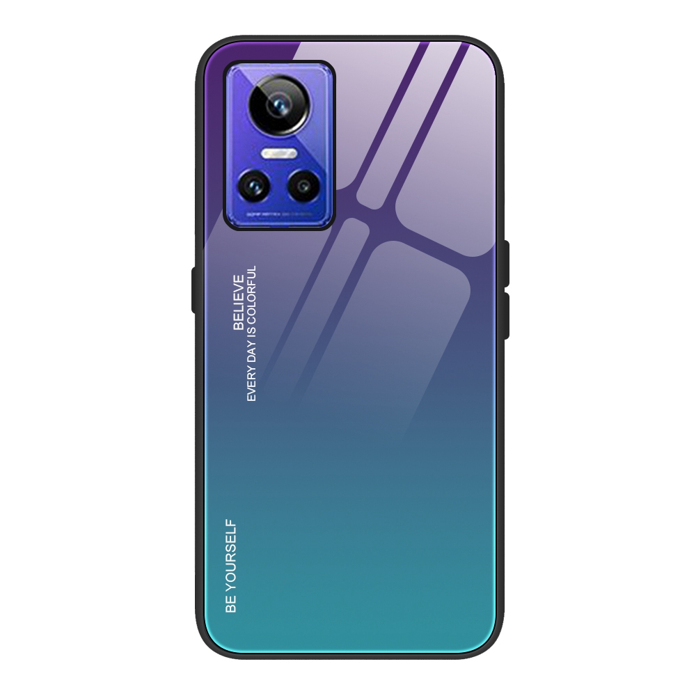 Für Realme GT Neo3 5G Stylish Tempered Glass + PC + TPU Phone Anti-scratch Cover Gradient Color Design Protective Case - Lila-blau, Realme GT Neo3
Für Realme GT Neo3 5G Stylish Tempered Glass + PC + TPU Phone Anti-scratch Cover Gradient Color Design Protective Case - Lila-blau, Realme GT Neo3