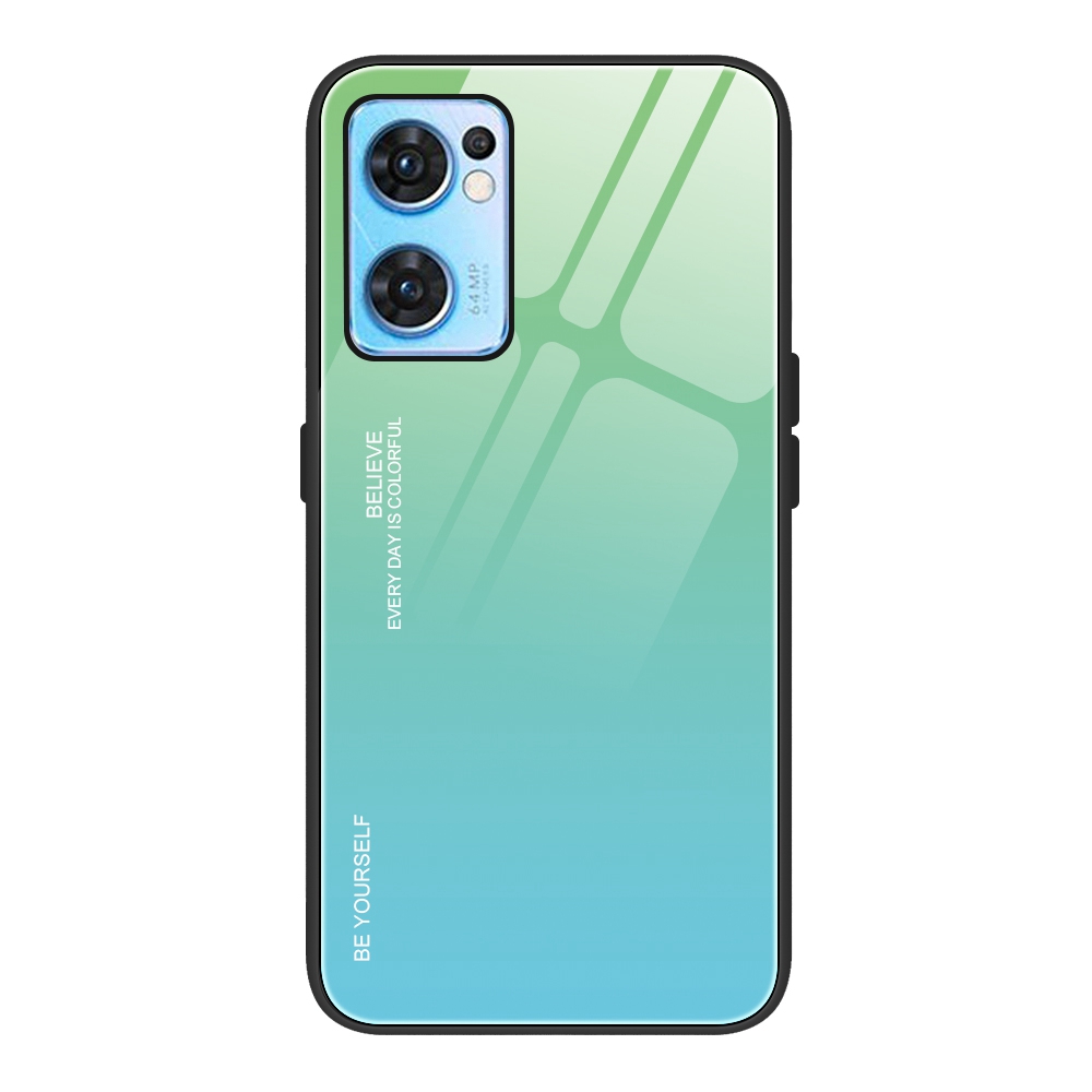 Für Oppo Reno7 5G (global) Temperiertes Glas + PC + Tpu-telefon Anti-wear Cover Gradient Color Design Anti-schock-schutzhülle - Cyan-blau, Oppo Reno7 5G (Global)
Für Oppo Reno7 5G (global) Temperiertes Glas + PC + Tpu-telefon Anti-wear Cover Gradient Color Design Anti-schock-schutzhülle - Cyan-blau, Oppo Reno7 5G (Global)