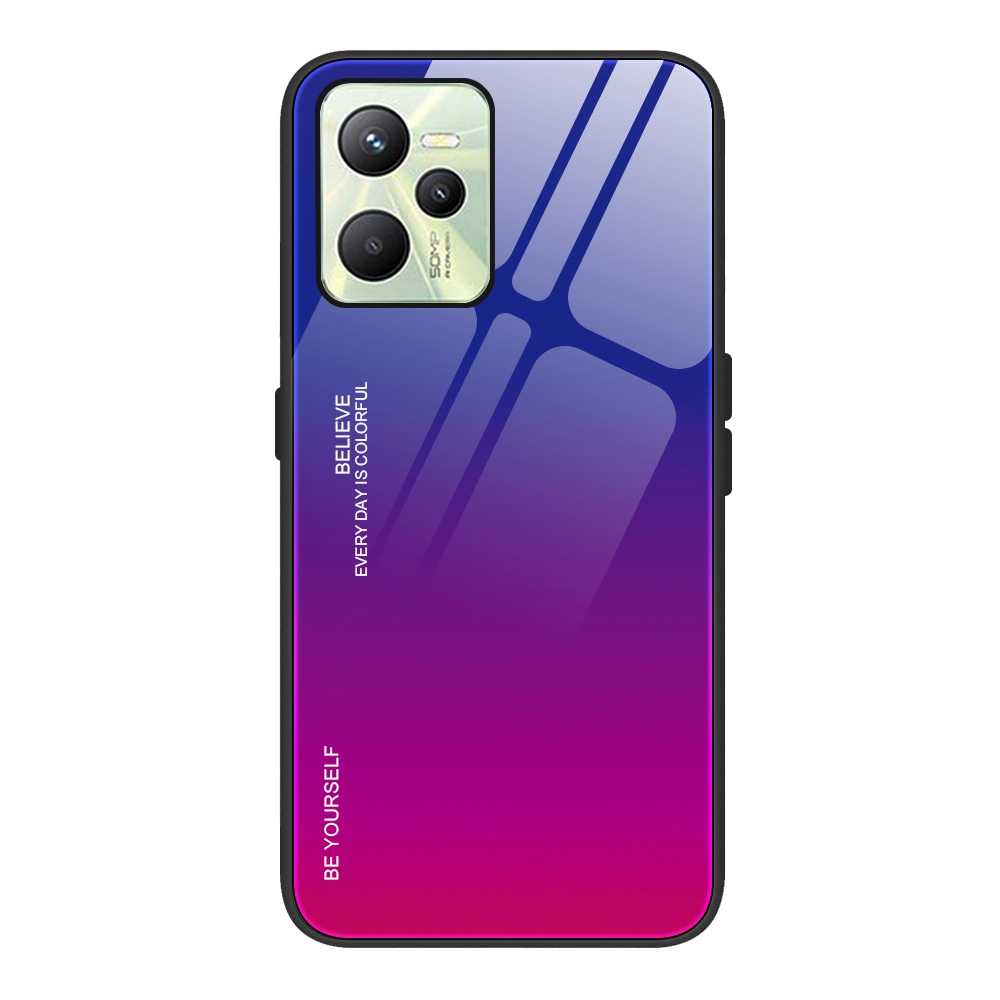 Für Realme C35 4G Leichte Dünne, Temperamentvolles Glas + PC + TPU -telefondeckel Stylish Gradient Color Design Hülle - Blau/roserot, Realme C35 4G
Für Realme C35 4G Leichte Dünne, Temperamentvolles Glas + PC + TPU -telefondeckel Stylish Gradient Color Design Hülle - Blau/roserot, Realme C35 4G