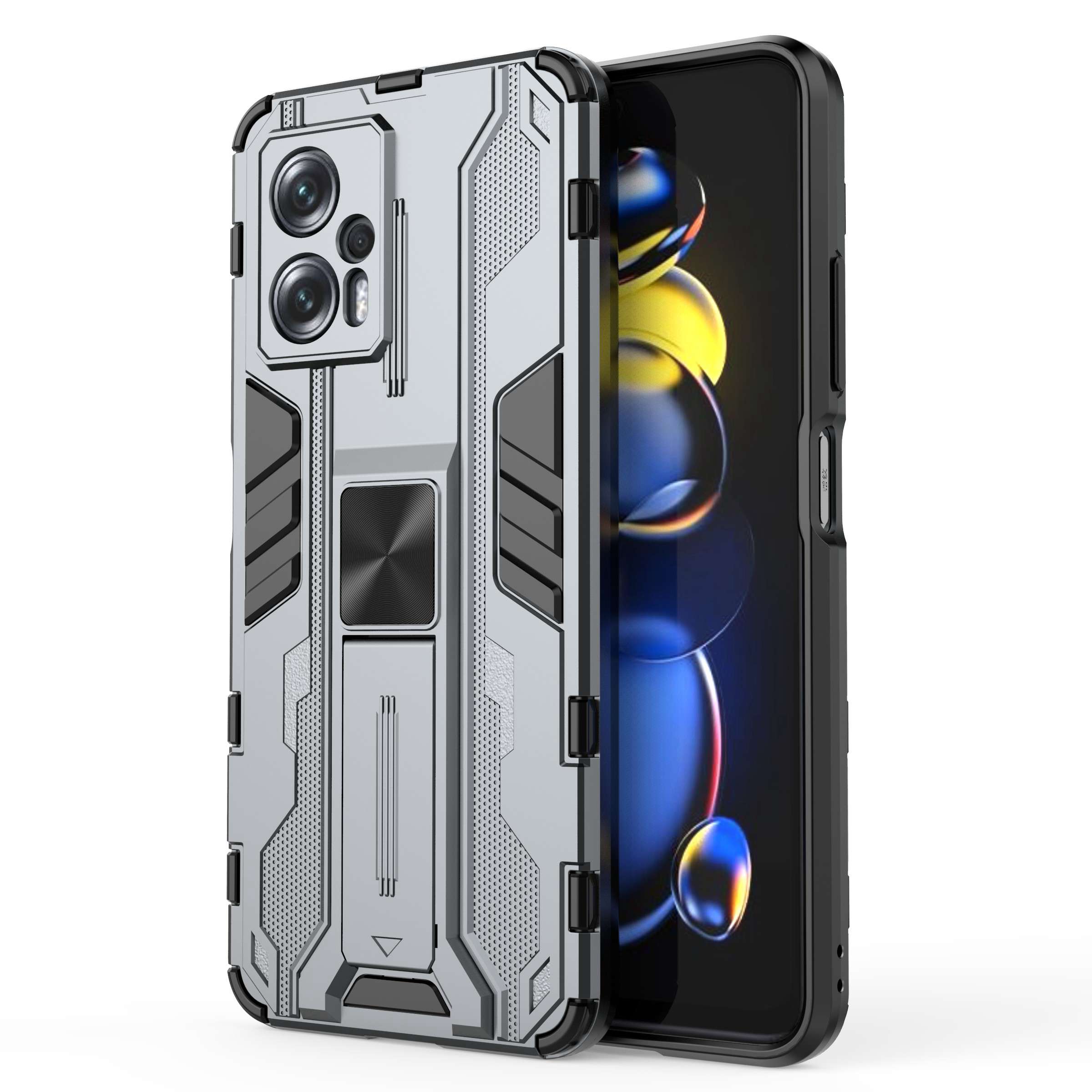 Für Xiaomi Redmi Note 11T Pro 5G/Note 11t Pro+ 5g/poco X4 GT 5G Kickstand Telefonhülle Hartes PC Soft TPU Schockdropfenschutzschutzabdeckung - Grau, Xiaomi Redmi Note 11T Pro 5G
Für Xiaomi Redmi Note 11T Pro 5G/Note 11t Pro+ 5g/poco X4 GT 5G Kickstand Telefonhülle Hartes PC Soft TPU Schockdropfenschutzschutzabdeckung - Grau, Xiaomi Redmi Note 11T Pro 5G