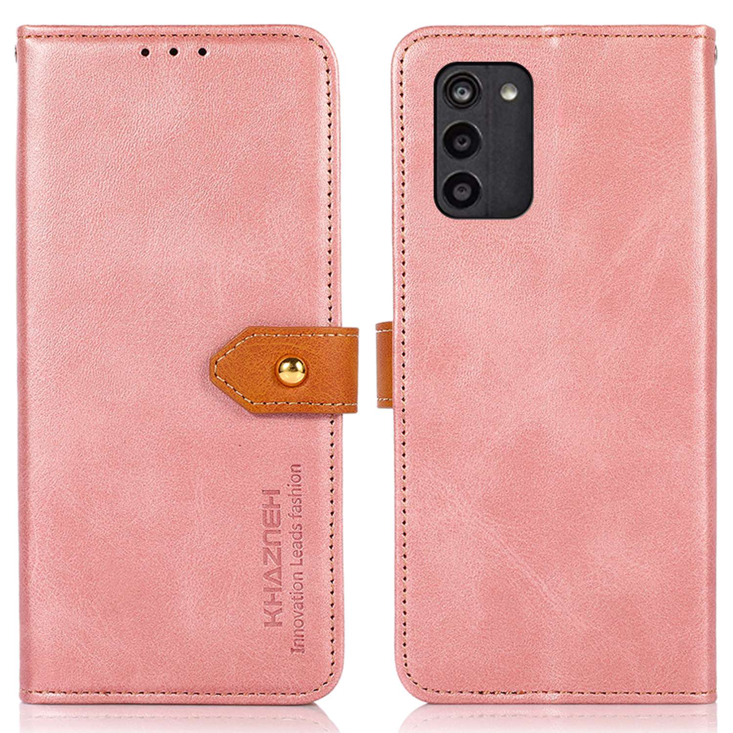 Khazneh Für Nokia G100 Goldener Magnetschnallen Telefonabdeckung, Vollständige Abdeckung Dual -farbständer Brieftasche PU Ledertasche - Roségold, Nokia G100
Khazneh Für Nokia G100 Goldener Magnetschnallen Telefonabdeckung, Vollständige Abdeckung Dual -farbständer Brieftasche PU Ledertasche - Roségold, Nokia G100