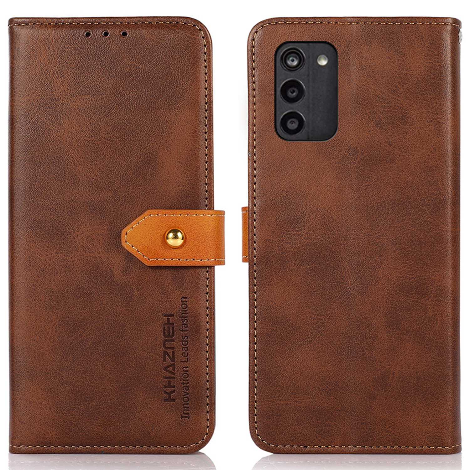 Khazneh Für Nokia G100 Goldener Magnetschnallen Telefonabdeckung, Vollständige Abdeckung Dual -farbständer Brieftasche PU Ledertasche - Braun, Nokia G100
Khazneh Für Nokia G100 Goldener Magnetschnallen Telefonabdeckung, Vollständige Abdeckung Dual -farbständer Brieftasche PU Ledertasche - Braun, Nokia G100