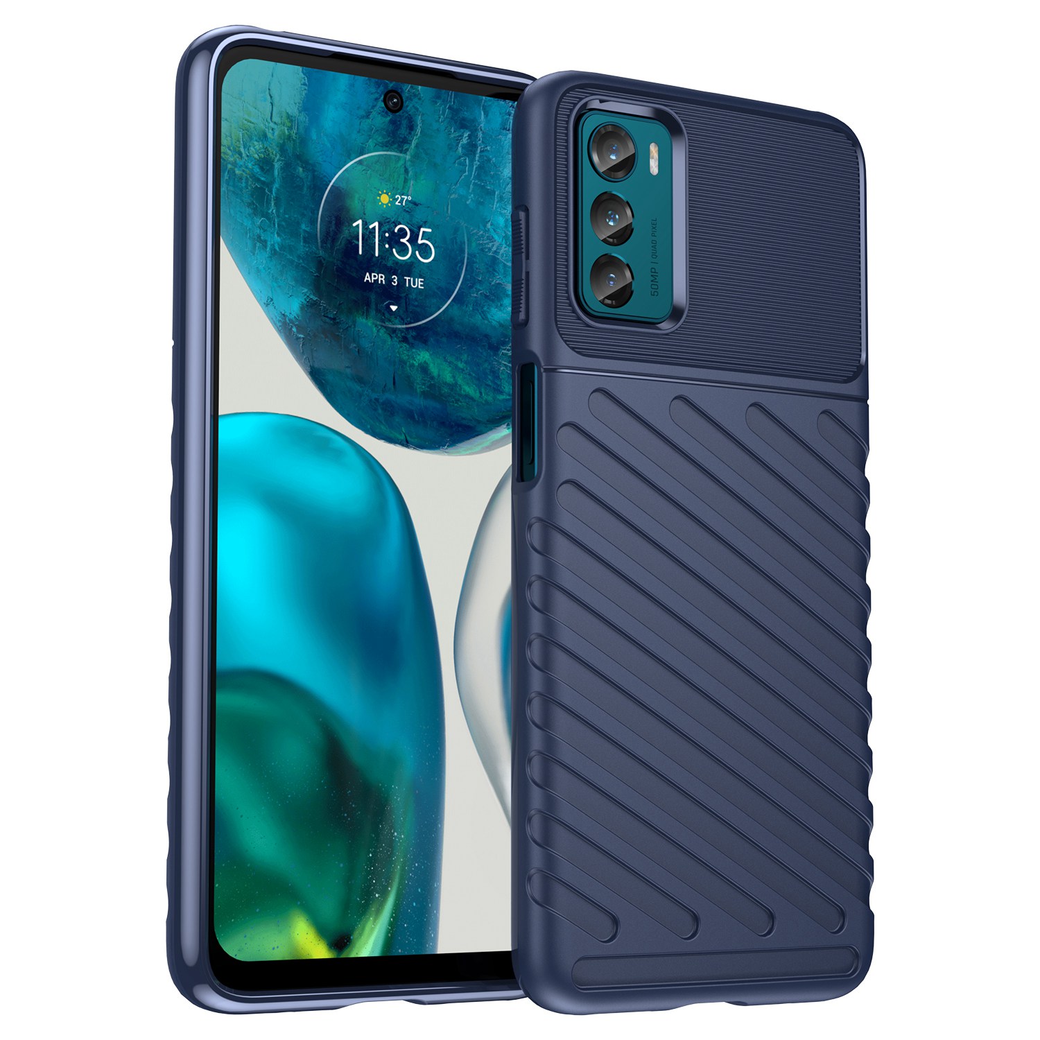 Thunder-serie Verdickte Tpu-gehäuse Für Motorola Moto G42 4G, Twill-textur Nicht-rutsch-anti-drogen-telefonschutzschutzschutzschutz - Blau, Motorola Moto G42 4G
Thunder-serie Verdickte Tpu-gehäuse Für Motorola Moto G42 4G, Twill-textur Nicht-rutsch-anti-drogen-telefonschutzschutzschutzschutz - Blau, Motorola Moto G42 4G