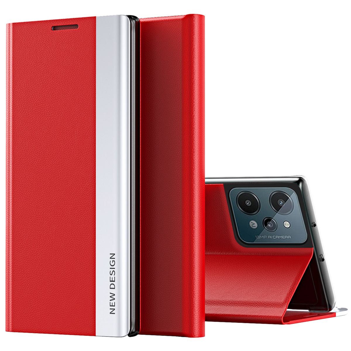 Für Realme C31 4G Allround Schocksicheres Pu-leder-standfunktion Hülle Elektrierende Mobiltelefonabdeckung - Rot, Realme C31
Für Realme C31 4G Allround Schocksicheres Pu-leder-standfunktion Hülle Elektrierende Mobiltelefonabdeckung - Rot, Realme C31