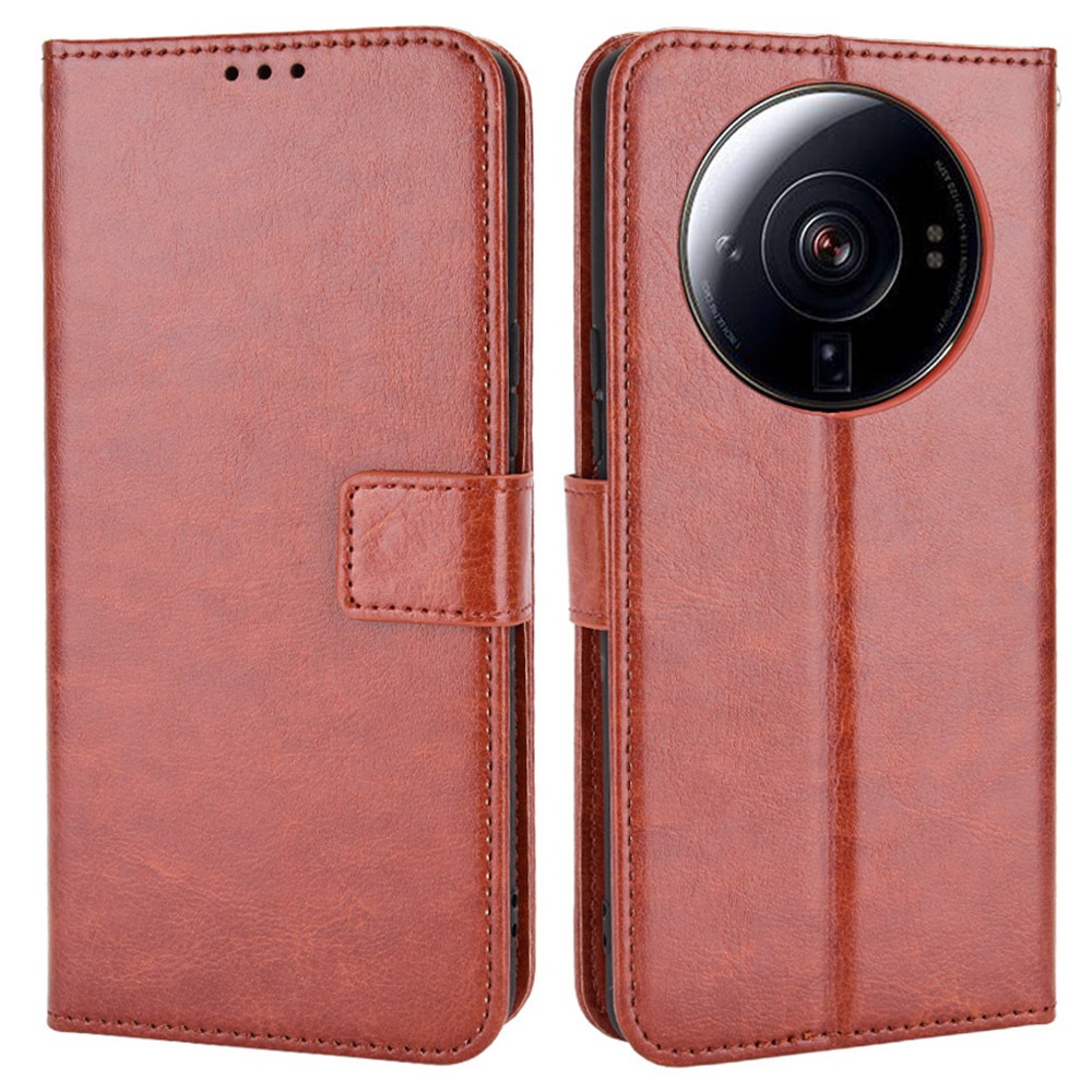 Für Xiaomi 12s Ultra 5G Stand Wallet Wective Case Anti-wear Anti-drop Crazy Horse Textur pu Leder Shell - Braun, Xiaomi 12S Ultra 5G
Für Xiaomi 12s Ultra 5G Stand Wallet Wective Case Anti-wear Anti-drop Crazy Horse Textur pu Leder Shell - Braun, Xiaomi 12S Ultra 5G