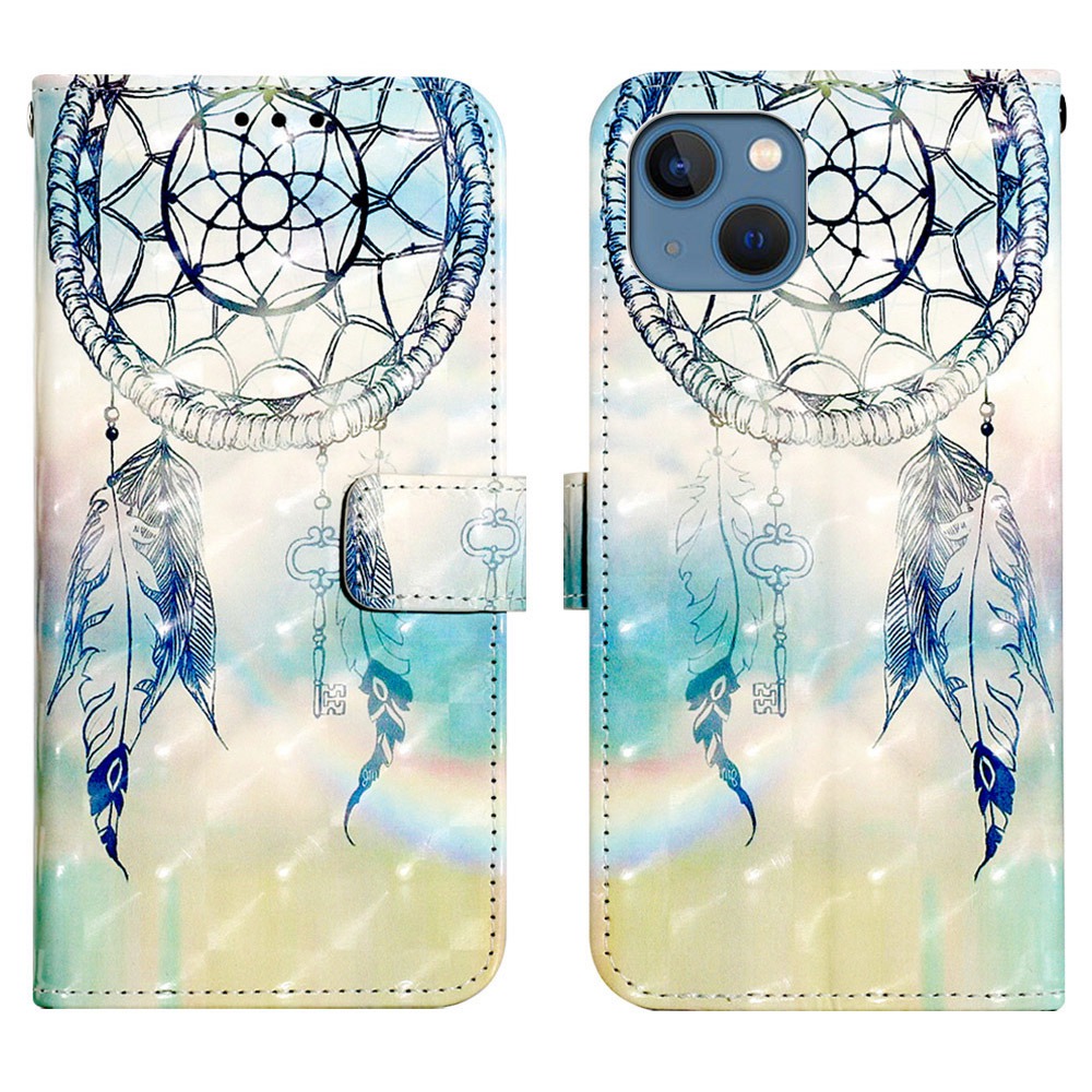 For iPhone 14 6.1 inch YB Pattern Printing Leather Series-2 3D Pattern Foldable Stand Design PU Leather Case Folio Flip 360 Degree Protection Shell with Wallet - Dream Wind Chime, iPhone 14
For iPhone 14 6.1 inch YB Pattern Printing Leather Series-2 3D Pattern Foldable Stand Design PU Leather Case Folio Flip 360 Degree Protection Shell with Wallet - Dream Wind Chime, iPhone 14