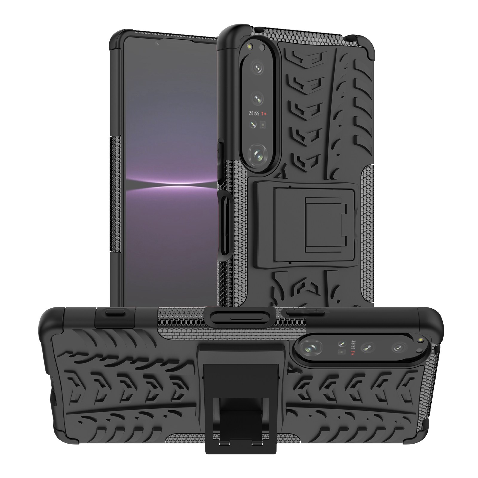 Für Sony Xperia 1 IV 5G Cool Tire Texture Tablet Case Kickstand Hard PC Soft TPU Dual Layer Stoßdichtschutzschutzabdeckung - Schwarz, Sony Xperia 1 IV 5G
Für Sony Xperia 1 IV 5G Cool Tire Texture Tablet Case Kickstand Hard PC Soft TPU Dual Layer Stoßdichtschutzschutzabdeckung - Schwarz, Sony Xperia 1 IV 5G