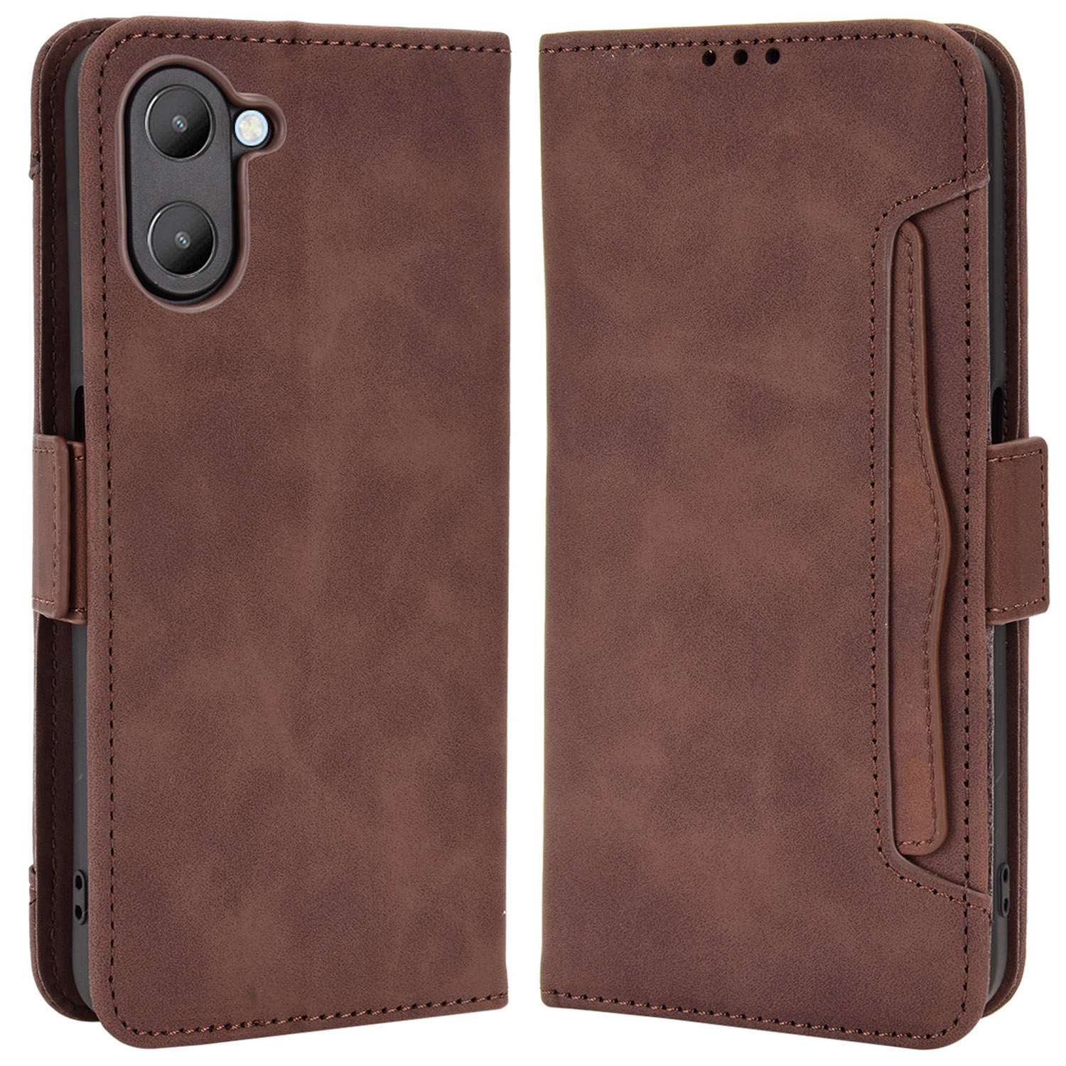 Für Realme V20 5G PU Leder Flip Wallet Hülle Mehrere Kartenschlitze Stehen Magnetische TPU -schock -innenschalenabdeckung - Braun, Realme V20 5G
Für Realme V20 5G PU Leder Flip Wallet Hülle Mehrere Kartenschlitze Stehen Magnetische TPU -schock -innenschalenabdeckung - Braun, Realme V20 5G
