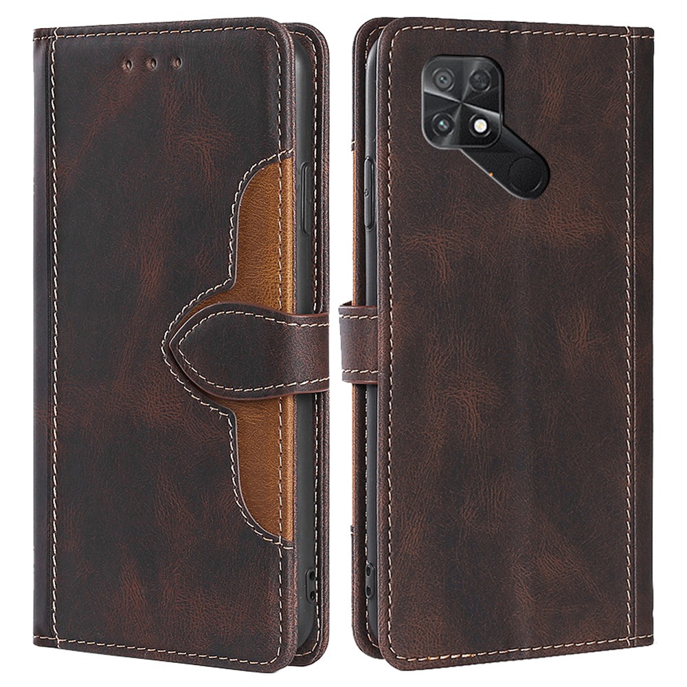 Für Xiaomi Poco C40 4G Hauthaut-leder-telefonhülle Strohhutmuster Magnetische Verschlussabdeckung Mit Brieftaschenständer - Braun, Xiaomi Poco C40 
Für Xiaomi Poco C40 4G Hauthaut-leder-telefonhülle Strohhutmuster Magnetische Verschlussabdeckung Mit Brieftaschenständer - Braun, Xiaomi Poco C40