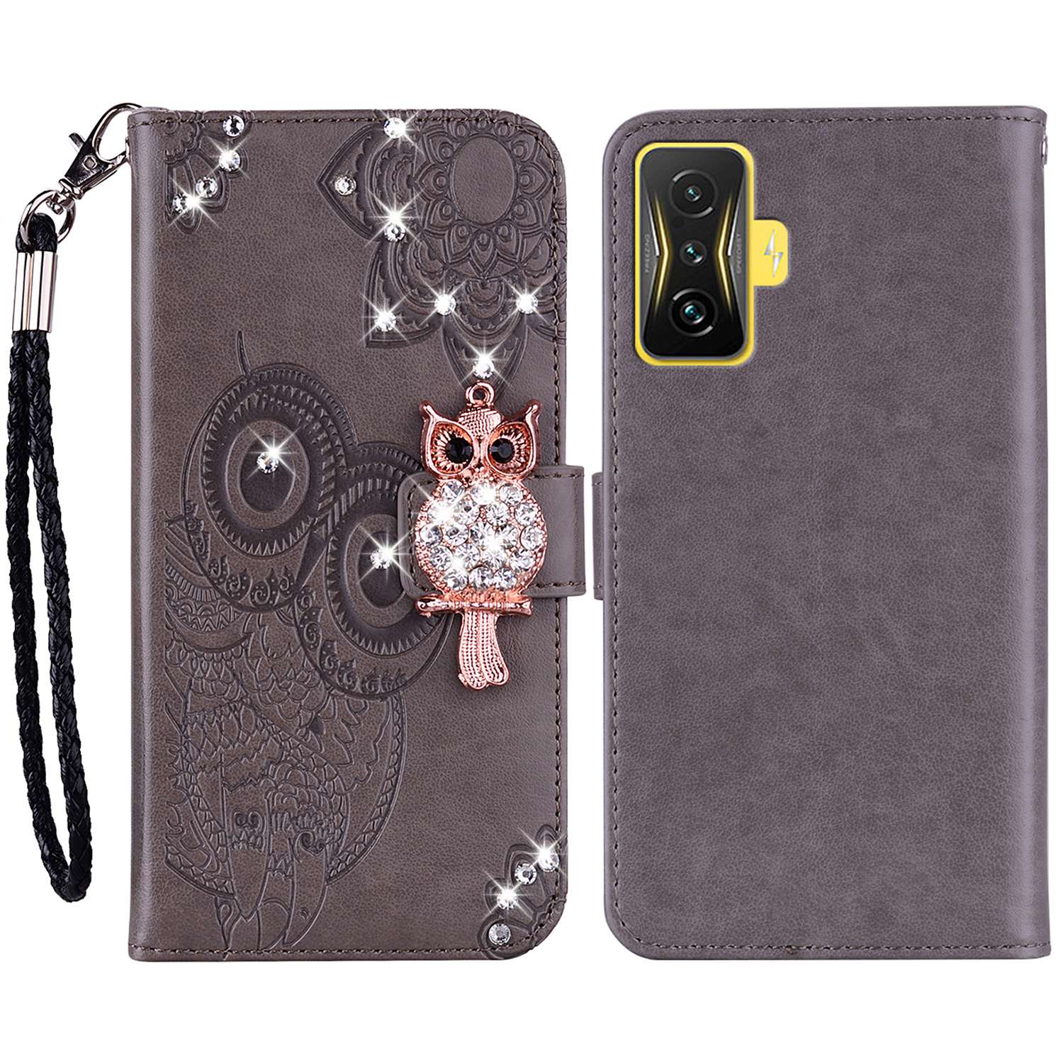 Für Xiaomi Poco F4 GT / Redmi K50 Gaming 5g Strass Dekor Wallet Stand Hülle PU Leder -sprudel Eulenblume Muster Telefonschale - Grau, Xiaomi Poco F4 GT
Für Xiaomi Poco F4 GT / Redmi K50 Gaming 5g Strass Dekor Wallet Stand Hülle PU Leder -sprudel Eulenblume Muster Telefonschale - Grau, Xiaomi Poco F4 GT