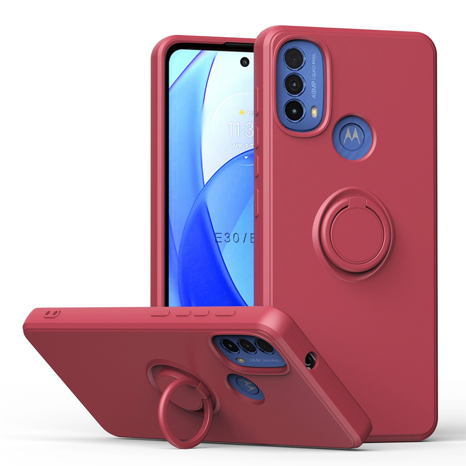 Für Motorola Moto E30 / E40 Ring Kickstand Tpu-hülle Anti-drop-gummierte Telefonabdeckung Mit Integriertem Magnethalter Metallblech - Hawthornrot, Motorola Moto E30
Für Motorola Moto E30 / E40 Ring Kickstand Tpu-hülle Anti-drop-gummierte Telefonabdeckung Mit Integriertem Magnethalter Metallblech - Hawthornrot, Motorola Moto E30