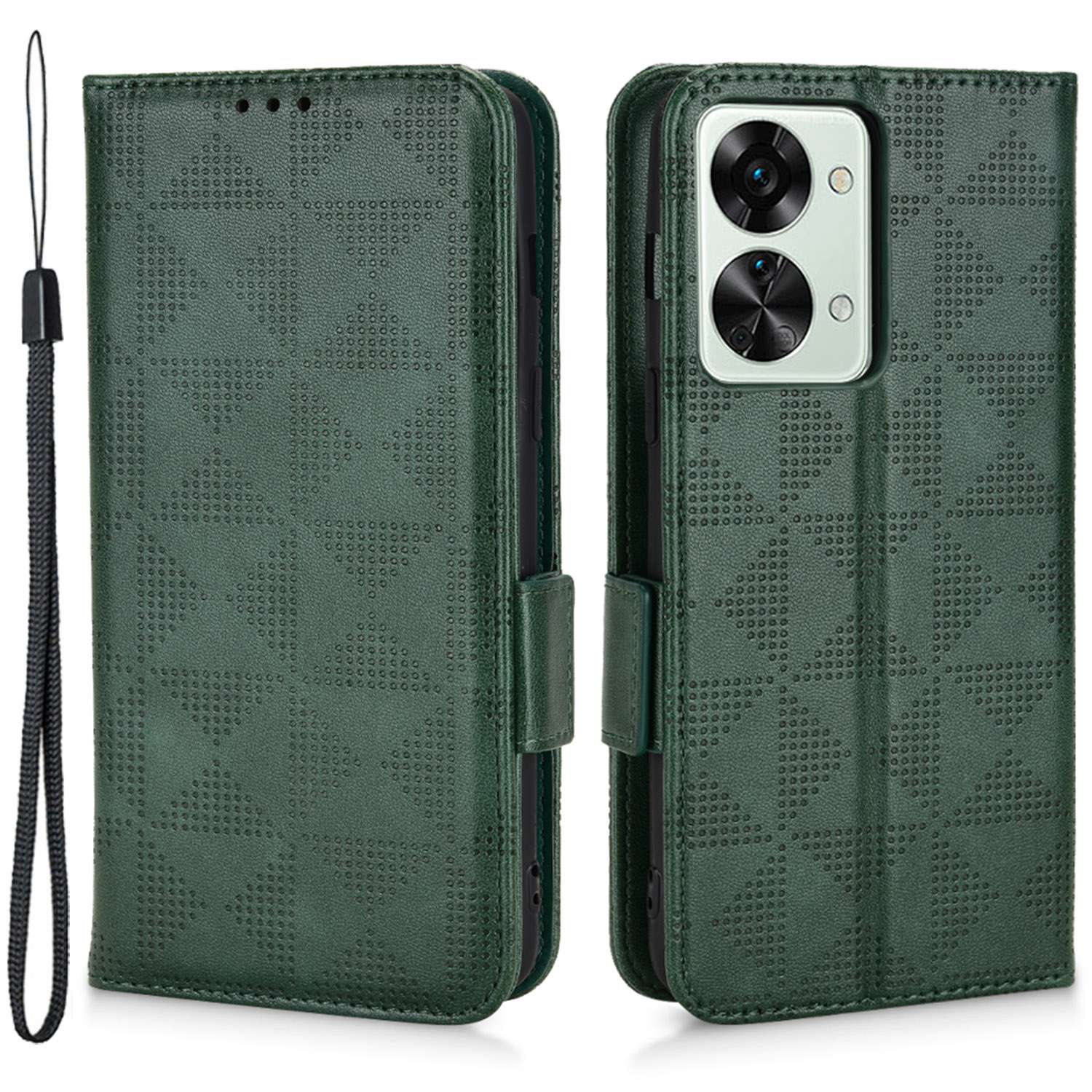 Für OnePlus Nord 2T 5G Full Protection Phone Case Wear-resistant Triangle Muster Eingeprägter PU Leder Flip Wallet Wallet-abdeckständer Mit Riemen - Grün, OnePlus Nord 2T 5G
Für OnePlus Nord 2T 5G Full Protection Phone Case Wear-resistant Triangle Muster Eingeprägter PU Leder Flip Wallet Wallet-abdeckständer Mit Riemen - Grün, OnePlus Nord 2T 5G