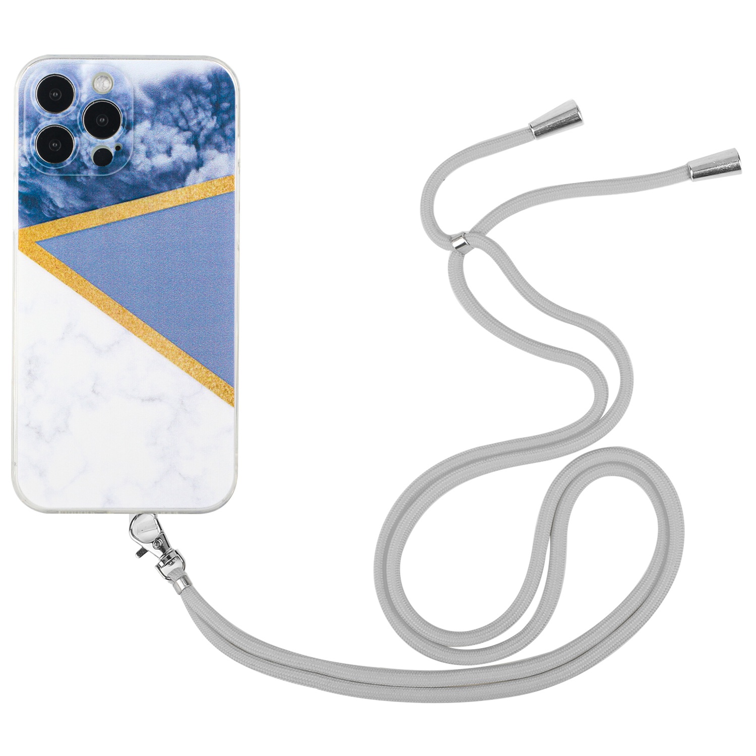 For iPhone 14 Pro 6.1 inch Splicing Marble Pattern Printed Back Cover Anti-shock Anti-fall TPU Mobile Phone Case with Lanyard - Grey, iPhone 14 Pro
For iPhone 14 Pro 6.1 inch Splicing Marble Pattern Printed Back Cover Anti-shock Anti-fall TPU Mobile Phone Case with Lanyard - Grey, iPhone 14 Pro
