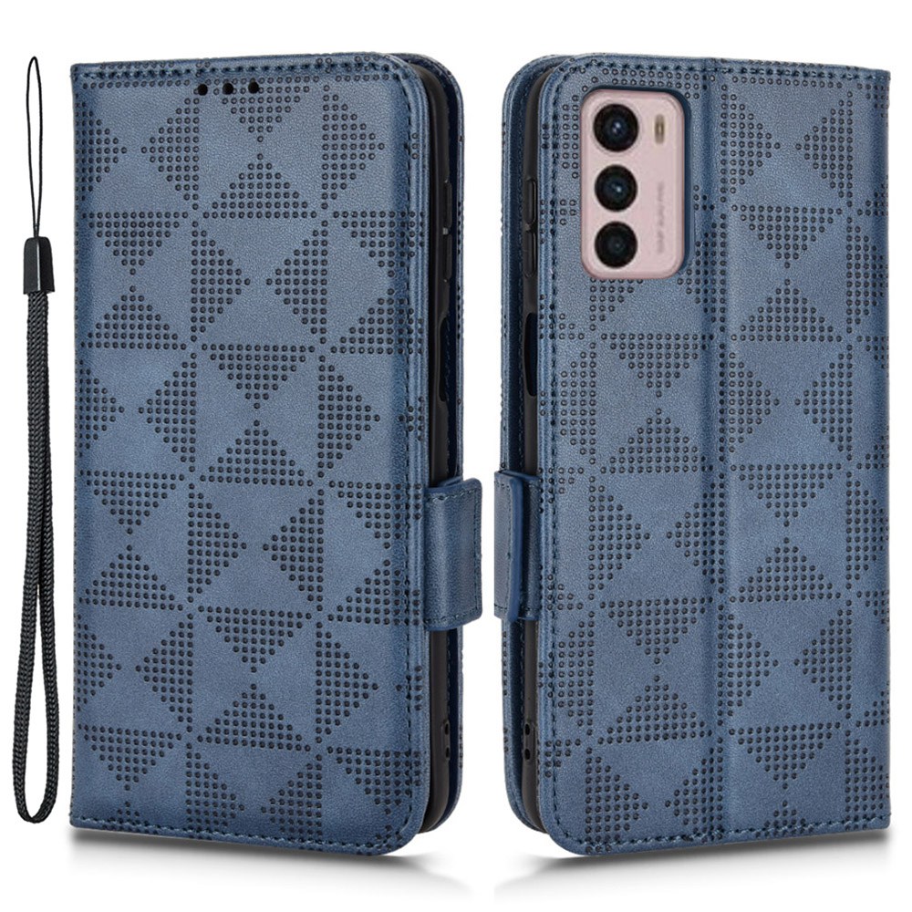 Für Motorola Moto G42 4G Dreieck Muster Eingeprägtes Telefon Drop-proof-abdeckung Pu-leder-standhülle Mit Riemen - Blau, Motorola Moto G42 4G
Für Motorola Moto G42 4G Dreieck Muster Eingeprägtes Telefon Drop-proof-abdeckung Pu-leder-standhülle Mit Riemen - Blau, Motorola Moto G42 4G