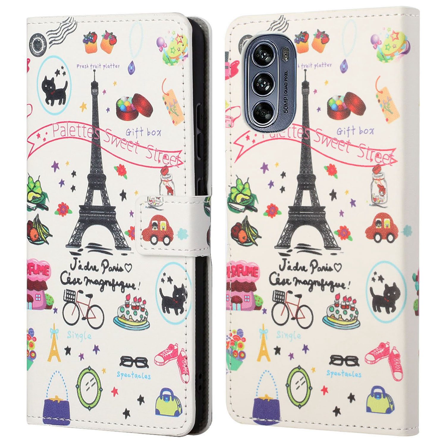 Für Motorola Moto G62 5G Wallet Style Case Muster Druckständer Design PU Leder Anti-wear-magnetabdeckung - Eisenturm, Motorola Moto G62 5G
Für Motorola Moto G62 5G Wallet Style Case Muster Druckständer Design PU Leder Anti-wear-magnetabdeckung - Eisenturm, Motorola Moto G62 5G